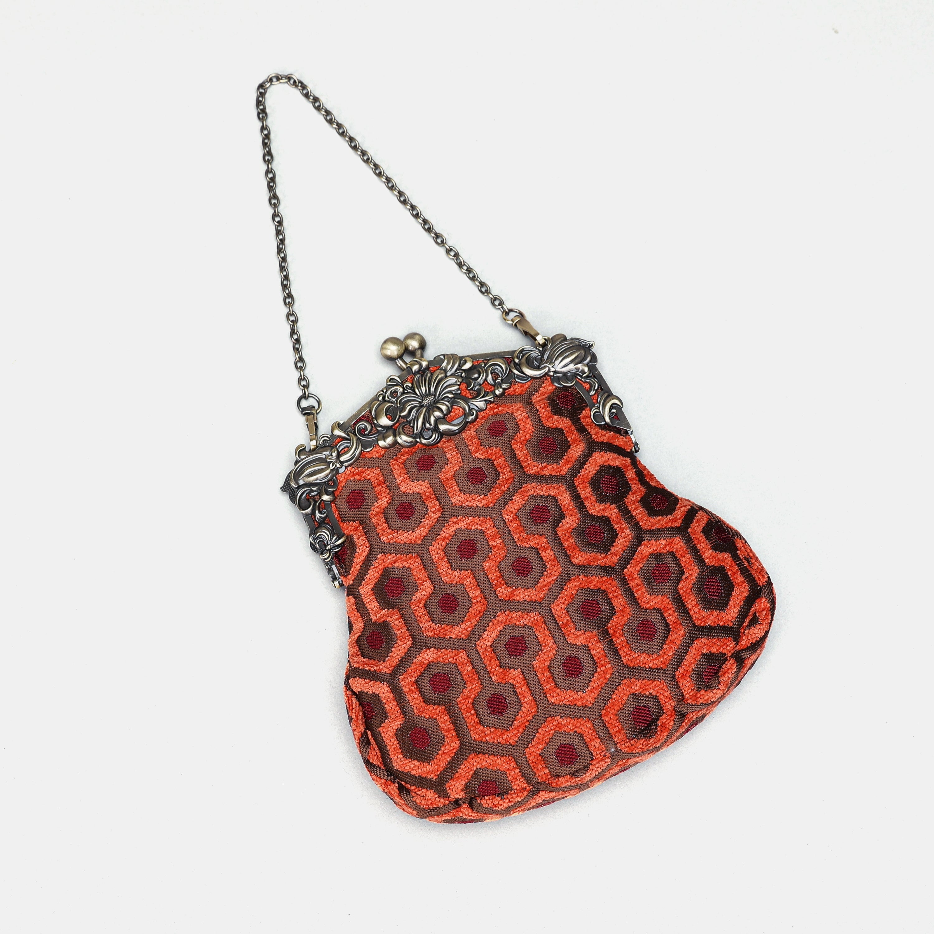 "The Shining" Overlook Hotel Chatelaine Purse Large carpet bag MCW Handmade-2