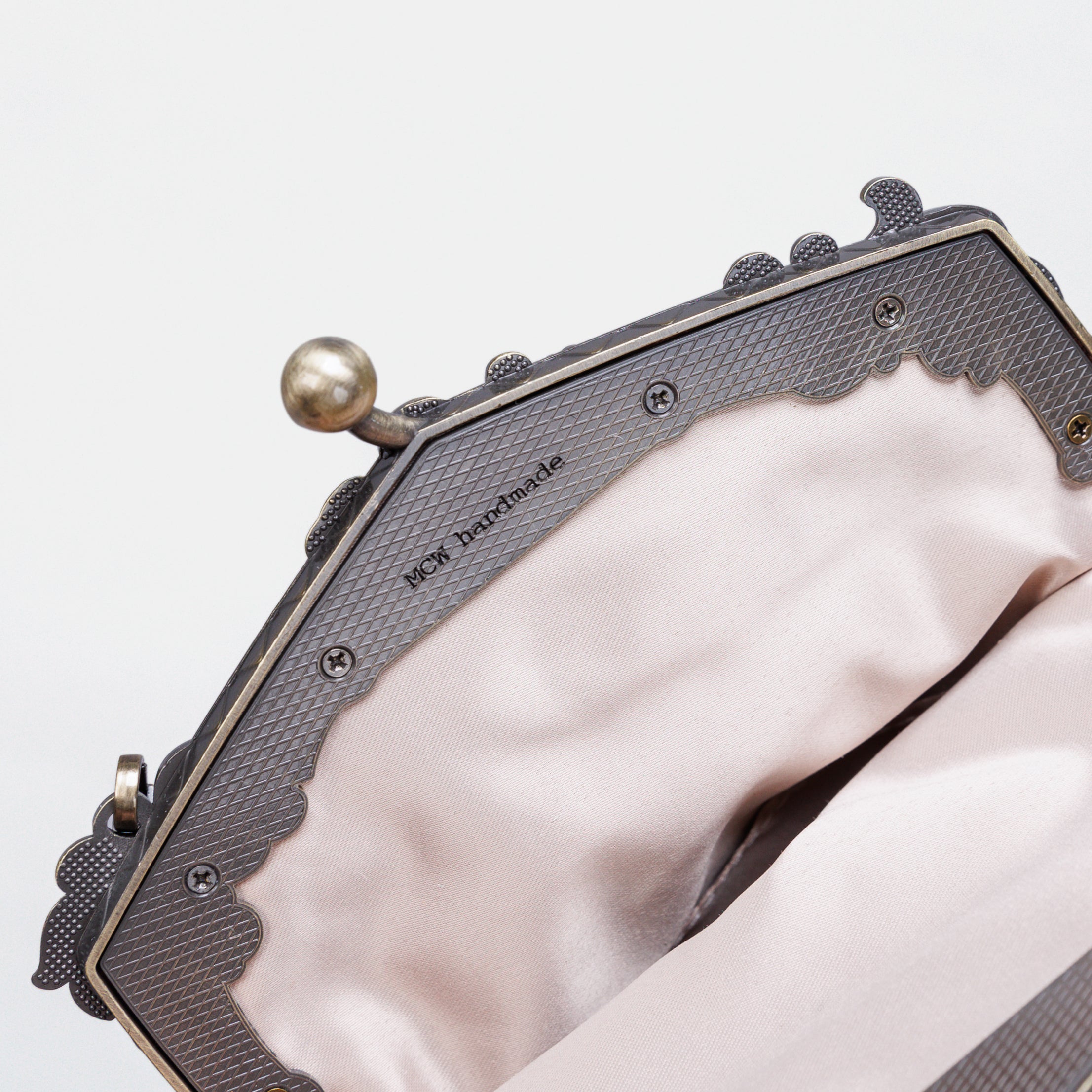 St Tropez Scuba Coral Chatelaine Purse Large carpet bag MCW Handmade-4