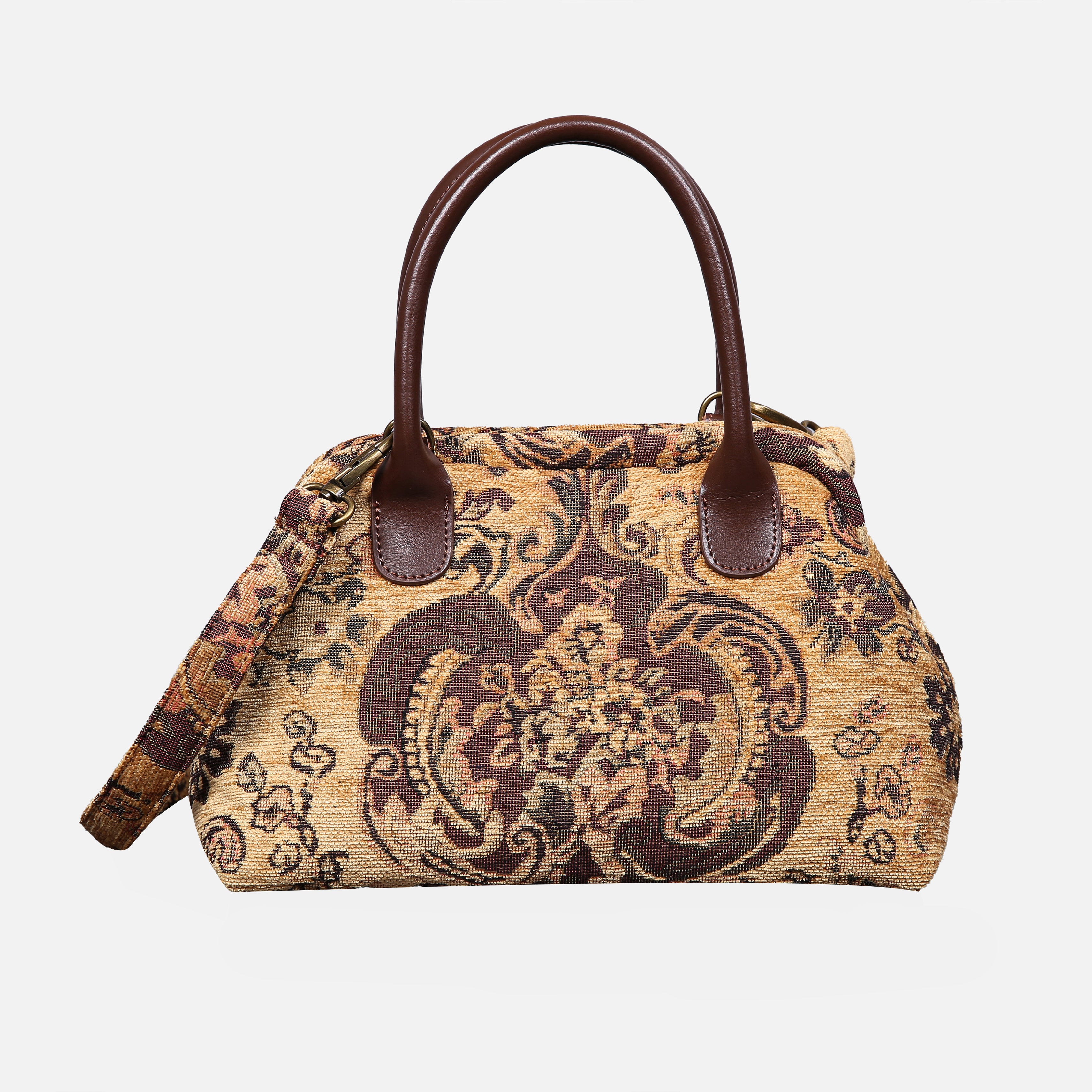 Vintage Paisley Carpet Satchel carpet bag MCW Handmade