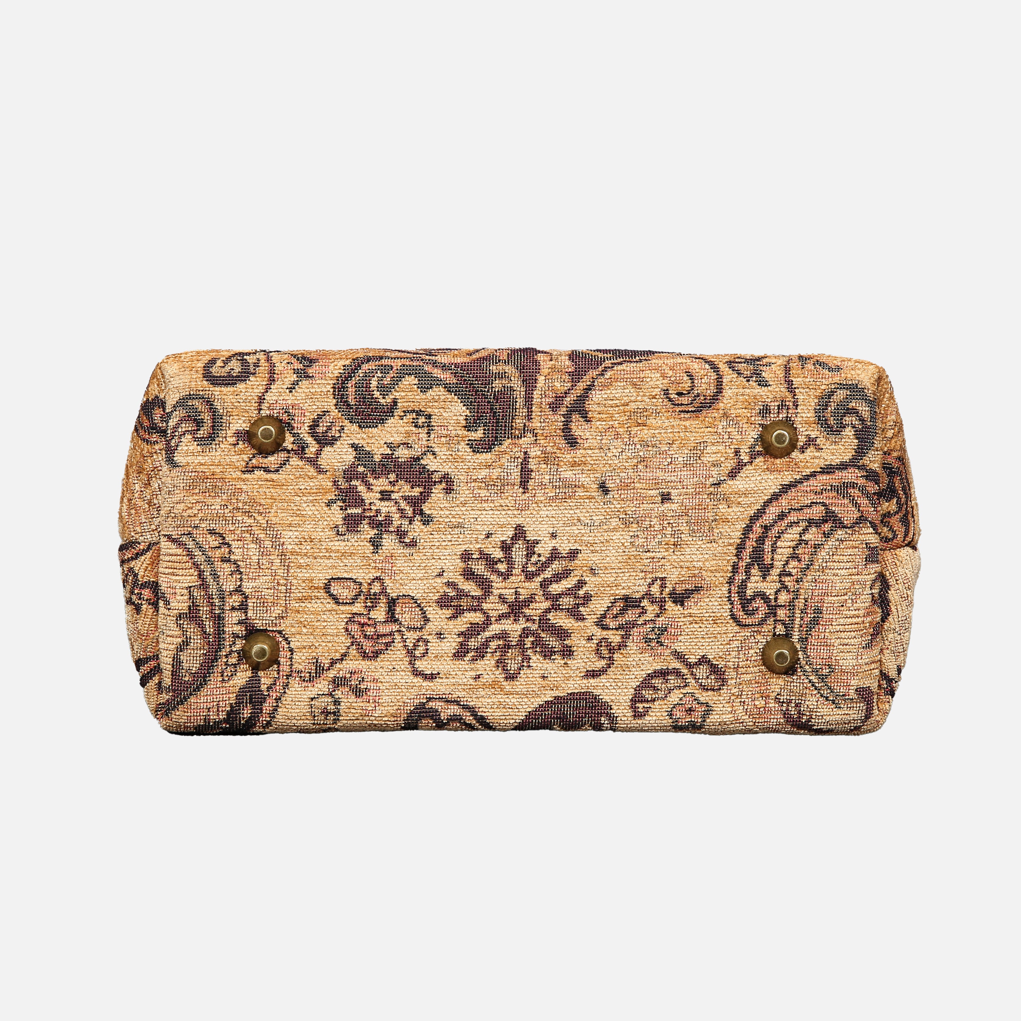 Vintage Paisley Carpet Satchel carpet bag MCW Handmade-3