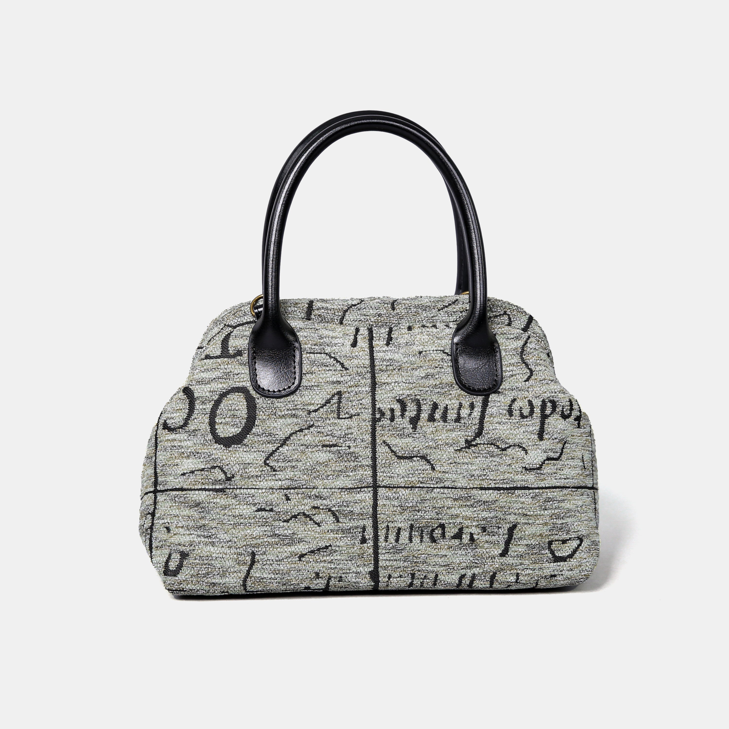 Here Be Dragons Carpet Satchel carpet bag MCW Handmade-3