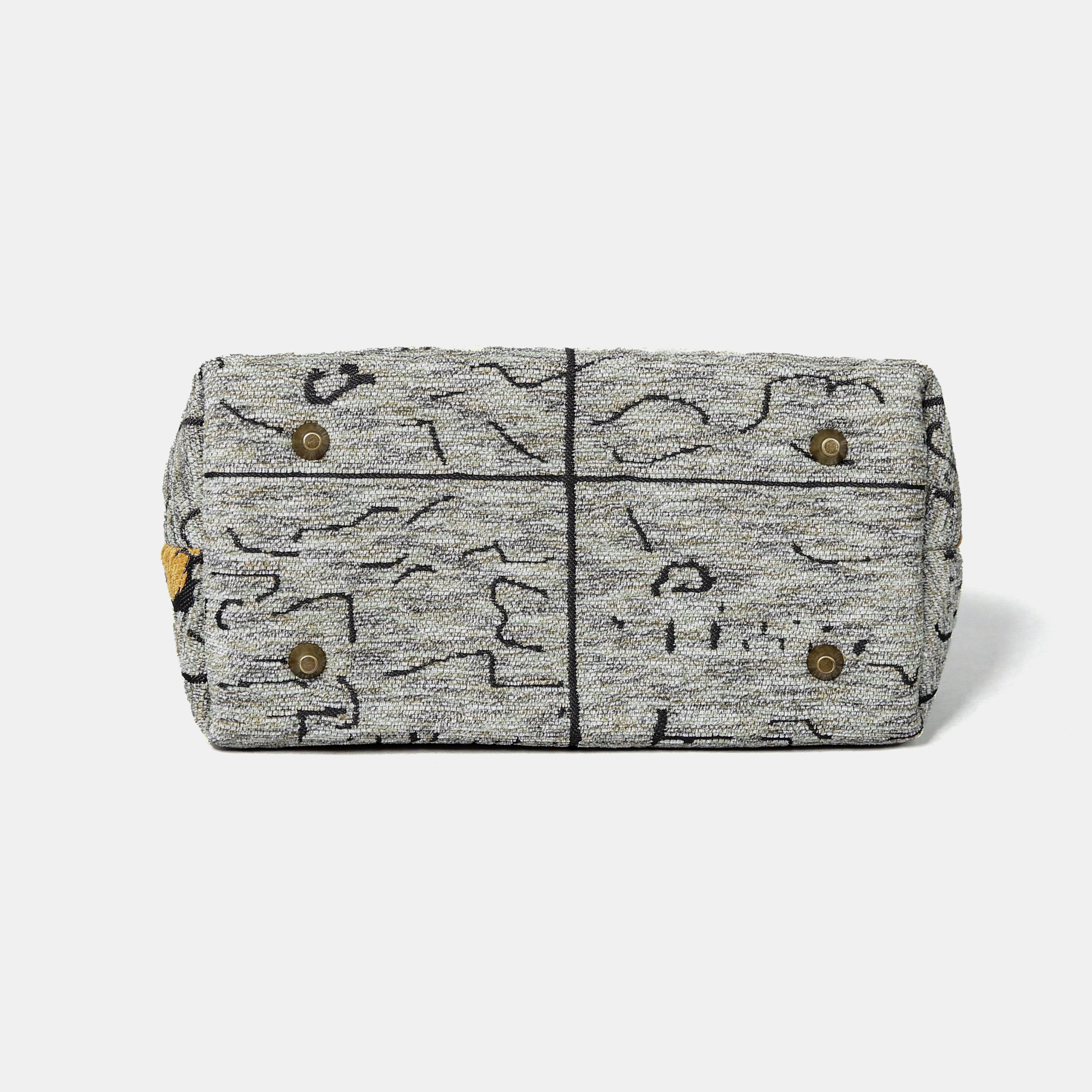 Here Be Dragons Carpet Satchel carpet bag MCW Handmade-4