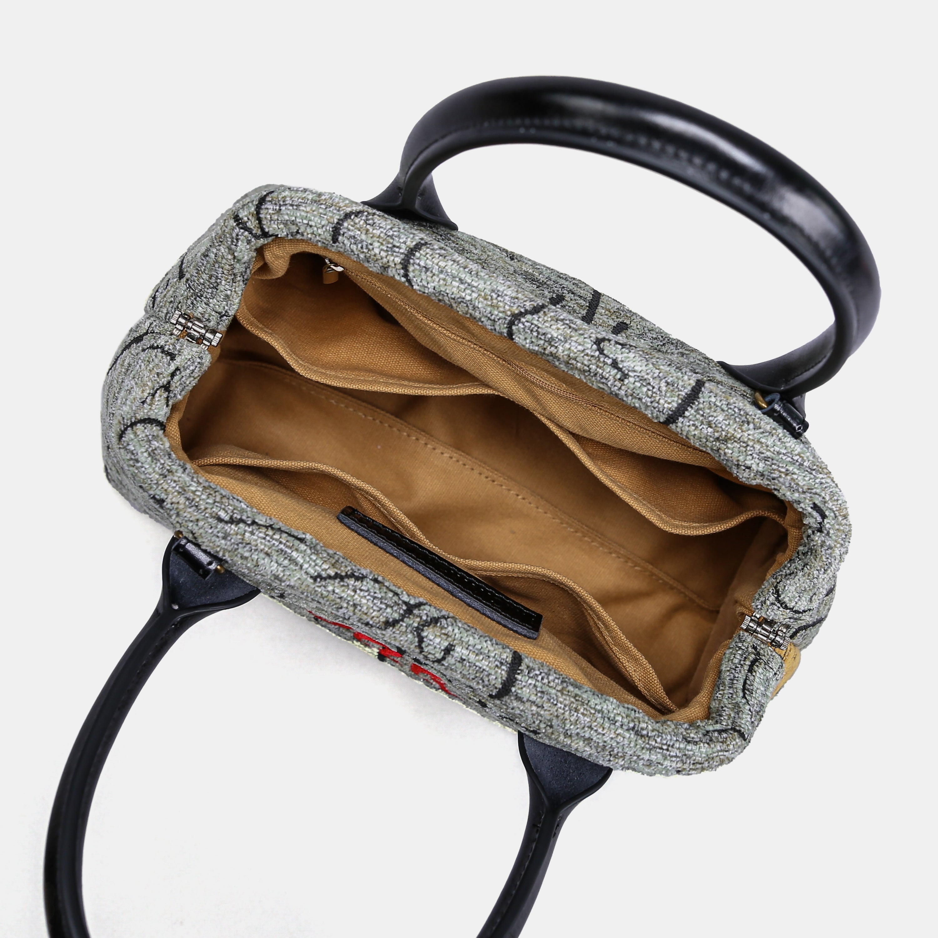 Here Be Dragons Carpet Satchel carpet bag MCW Handmade-5