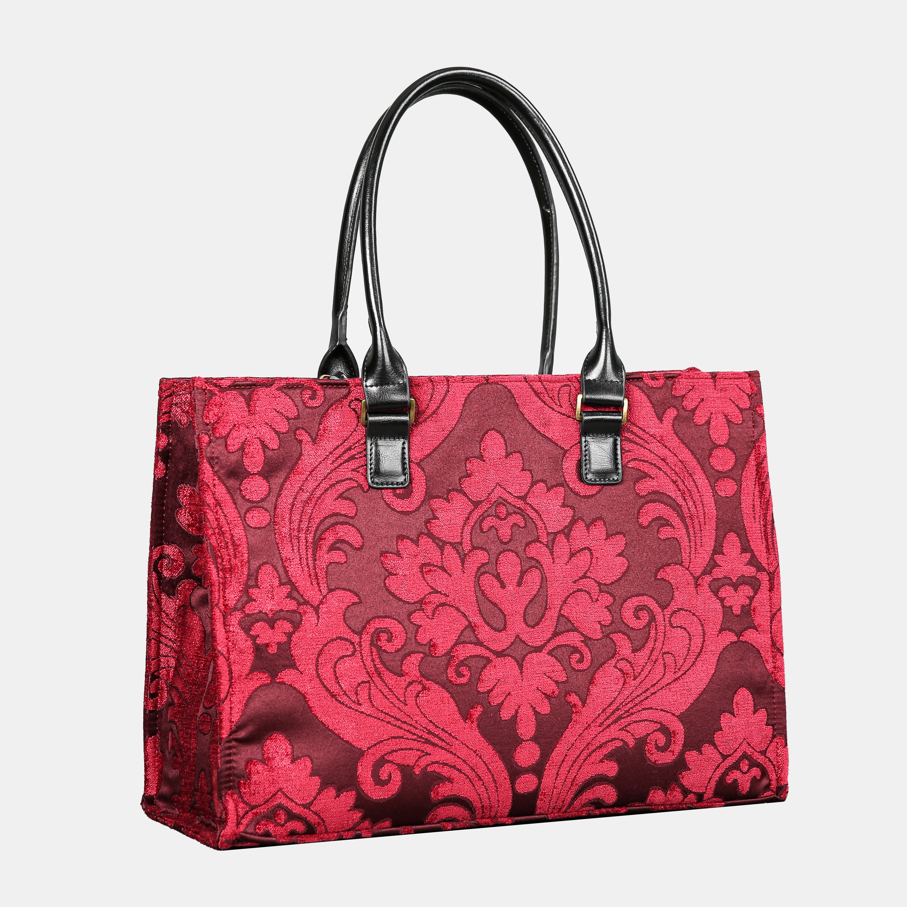 Queen Wine Laptop Work Tote  MCW Handmade-1