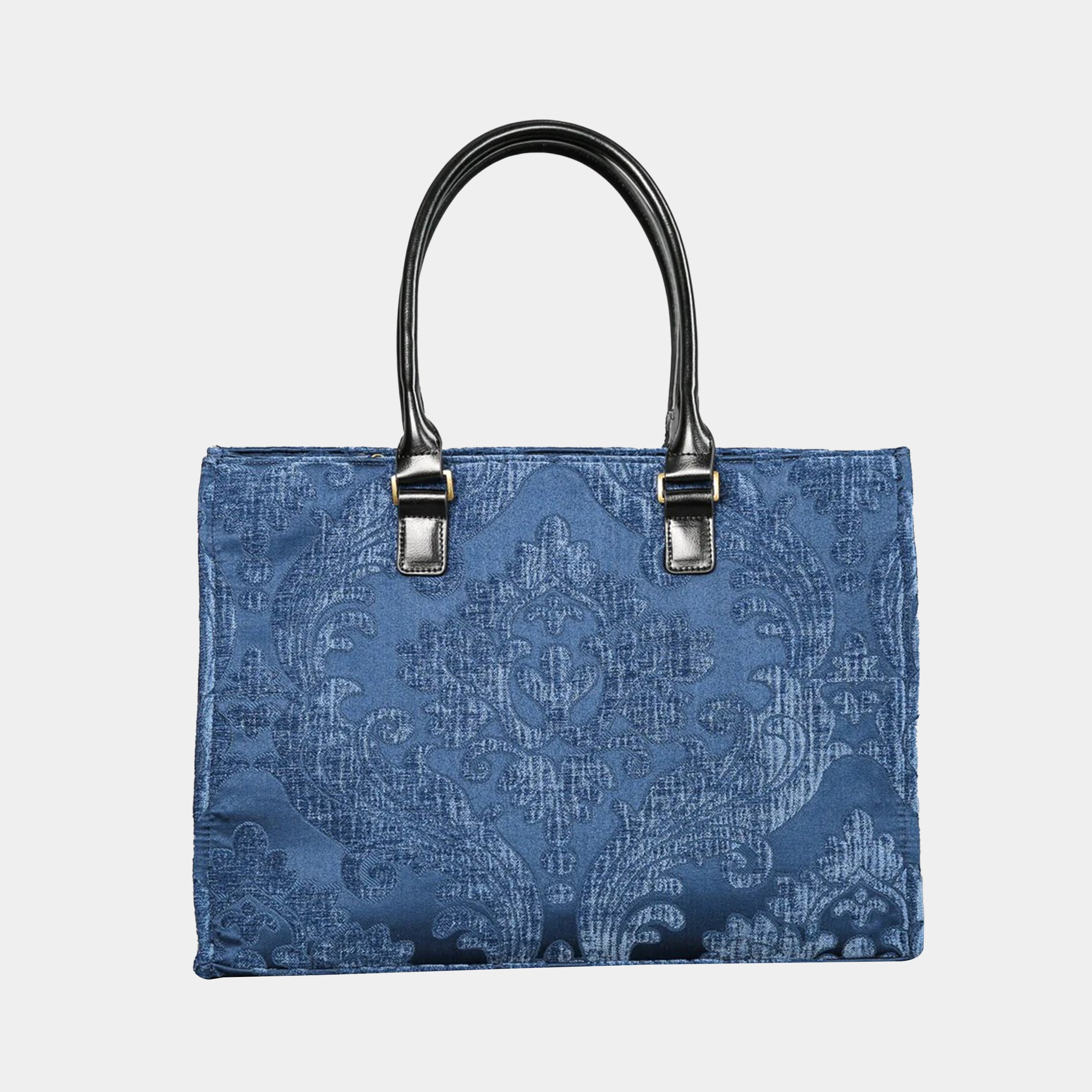 Queen Royal Blue Laptop Work Tote  MCW Handmade