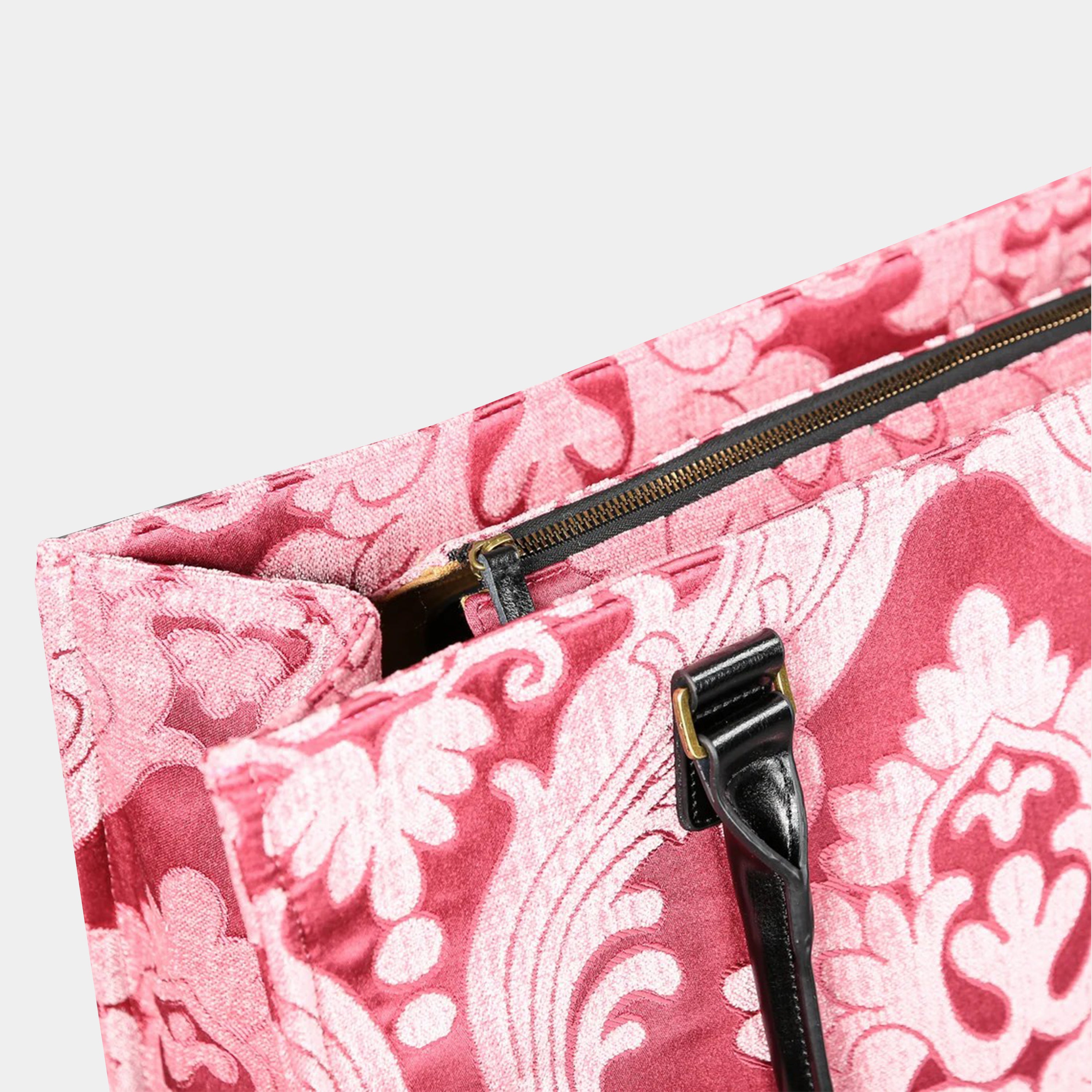 Queen Rose Pink Laptop Work Tote MCW Handmade-5