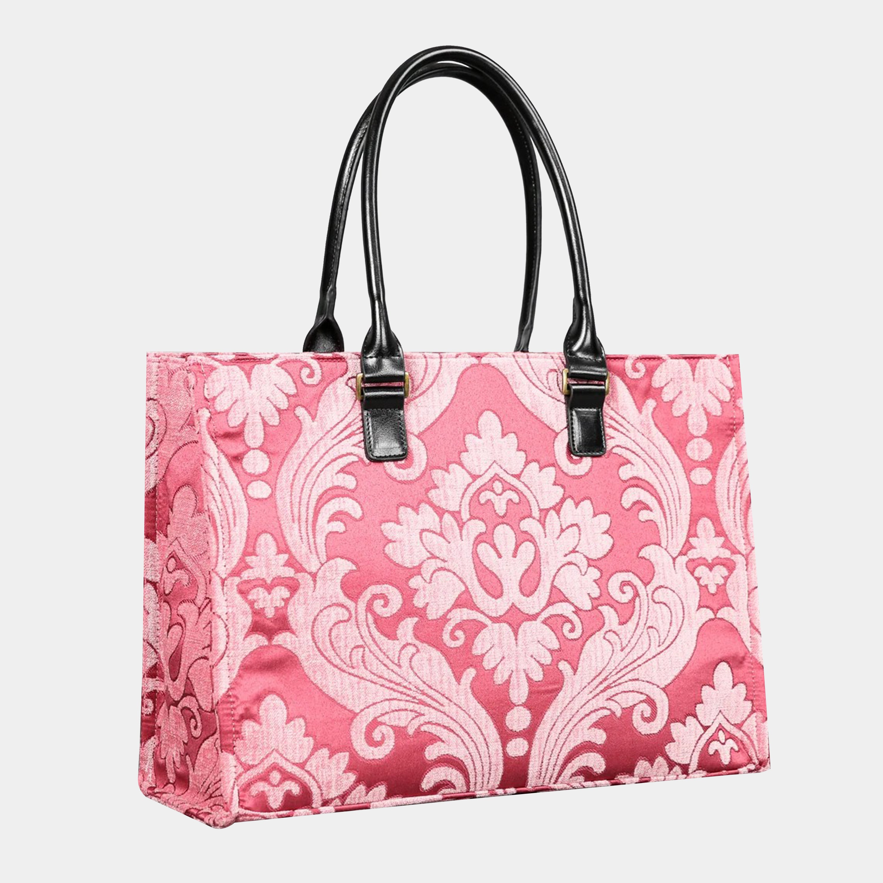 Queen Rose Pink Laptop Work Tote  MCW Handmade-1