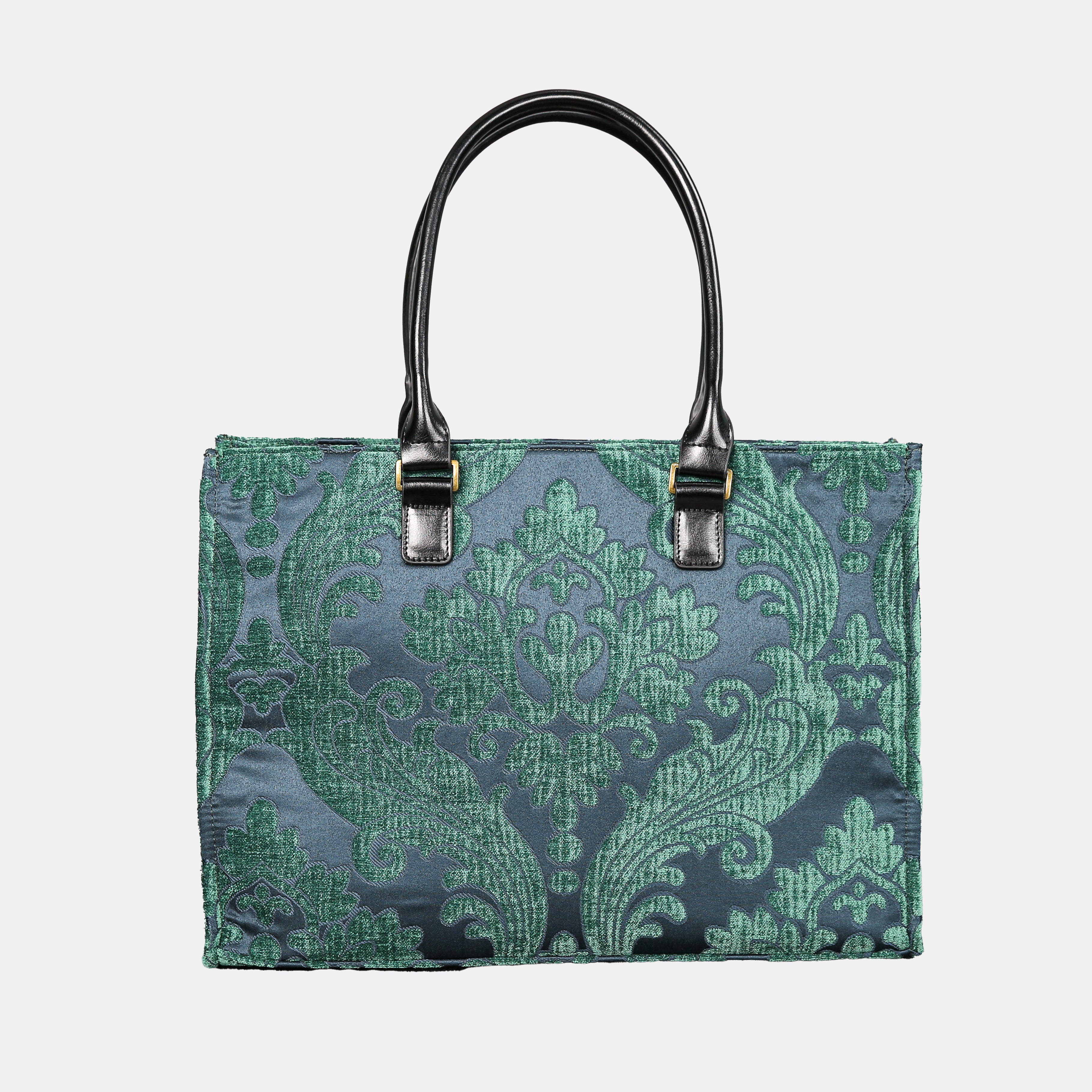 Queen Hunter Green Laptop Work Tote  MCW Handmade
