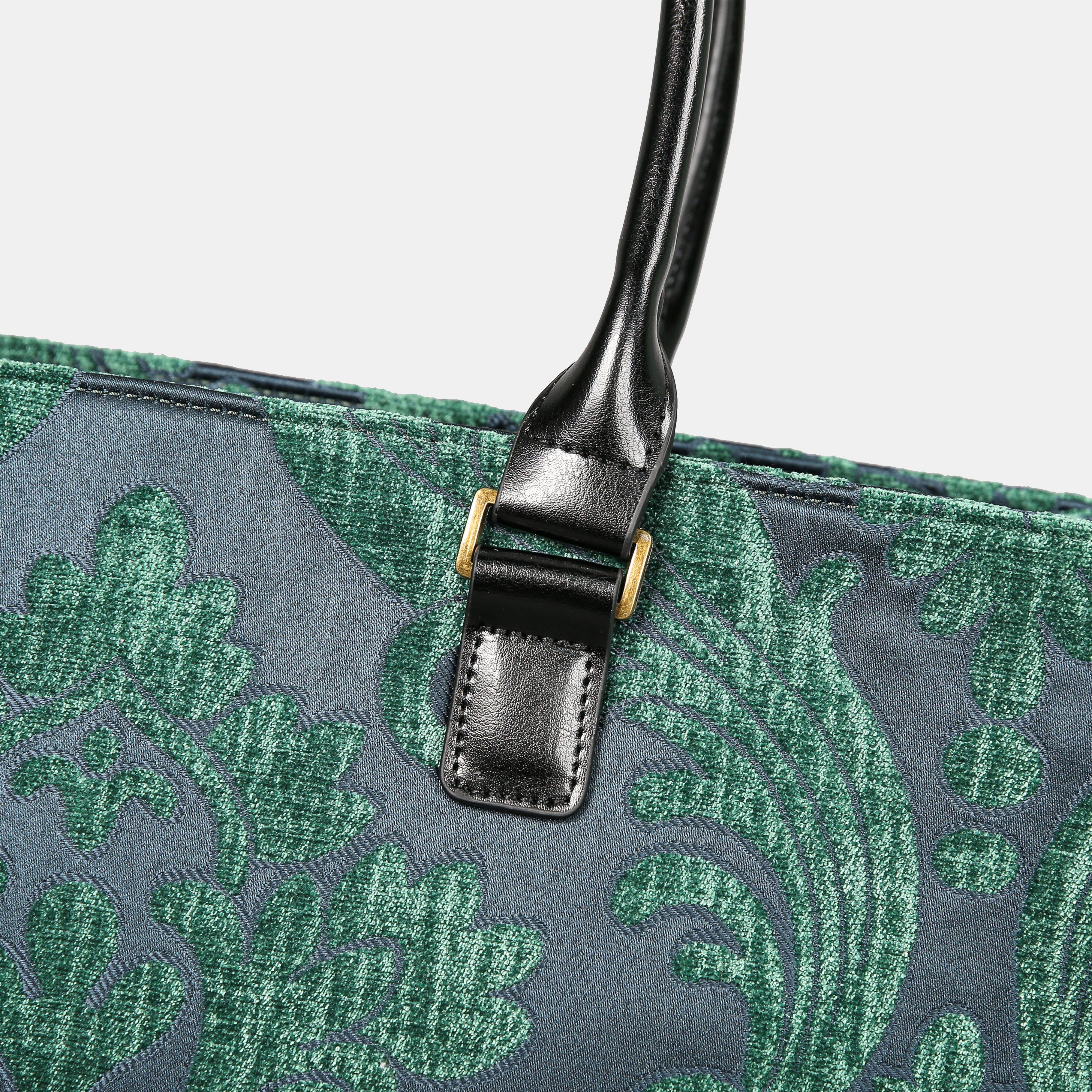 Queen Hunter Green Laptop Work Tote MCW Handmade-4