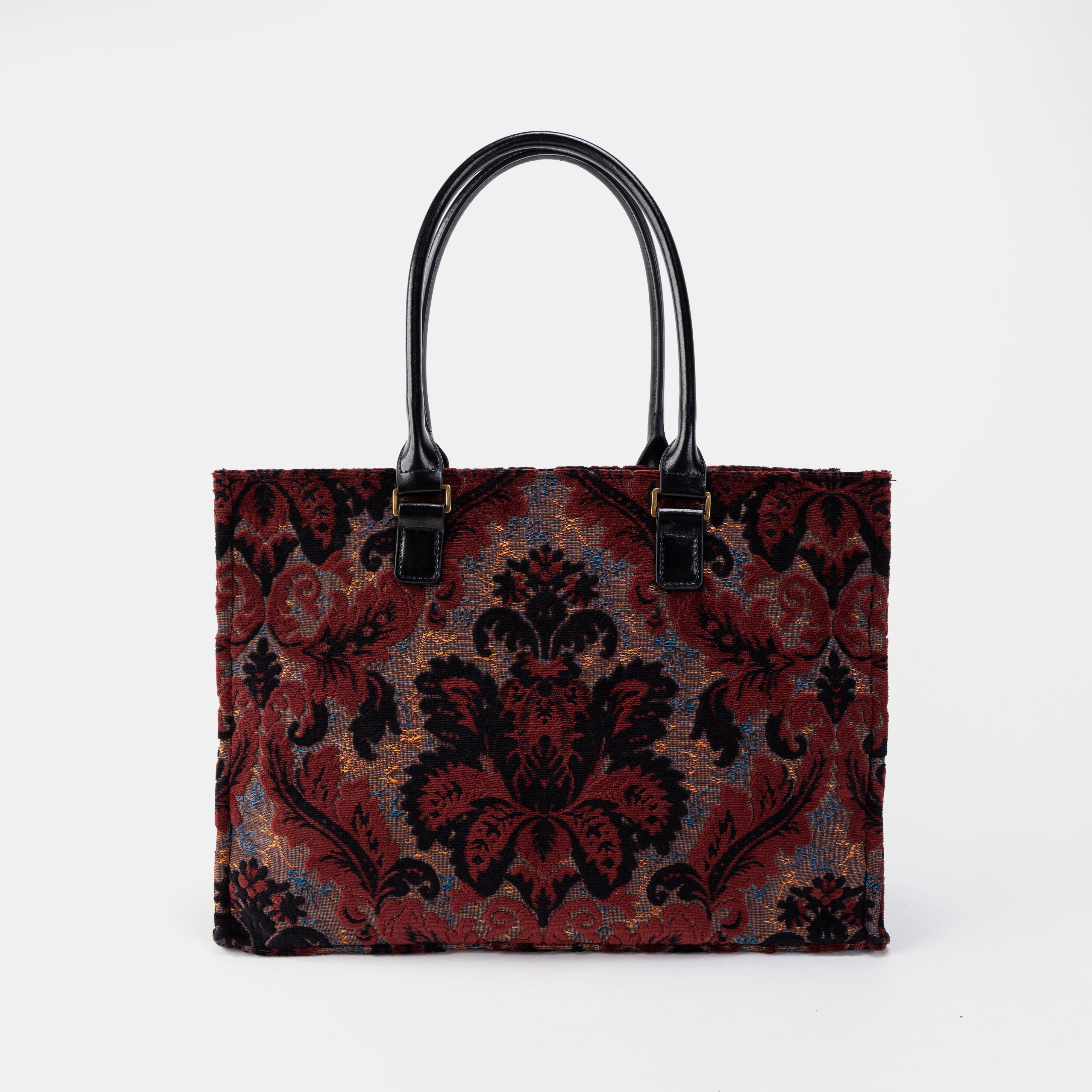 Burnout Velvet Revival Sephia Laptop Work Tote front