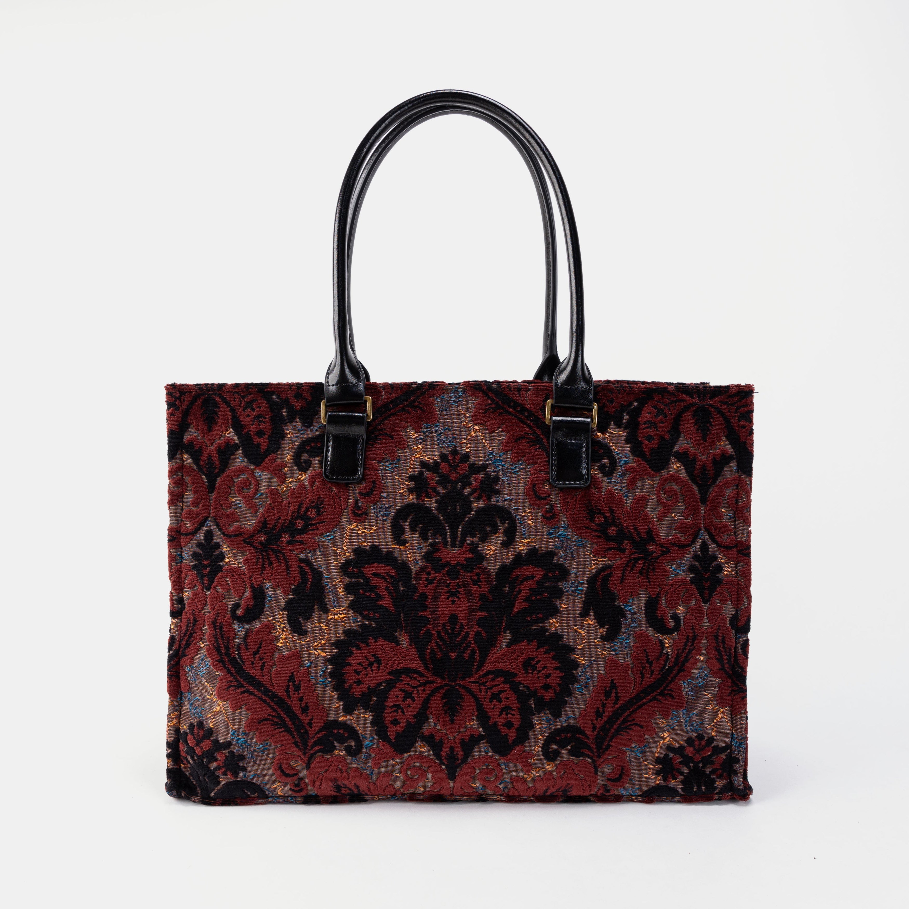 Burnout Velvet Revival Sephia Laptop Work Tote front