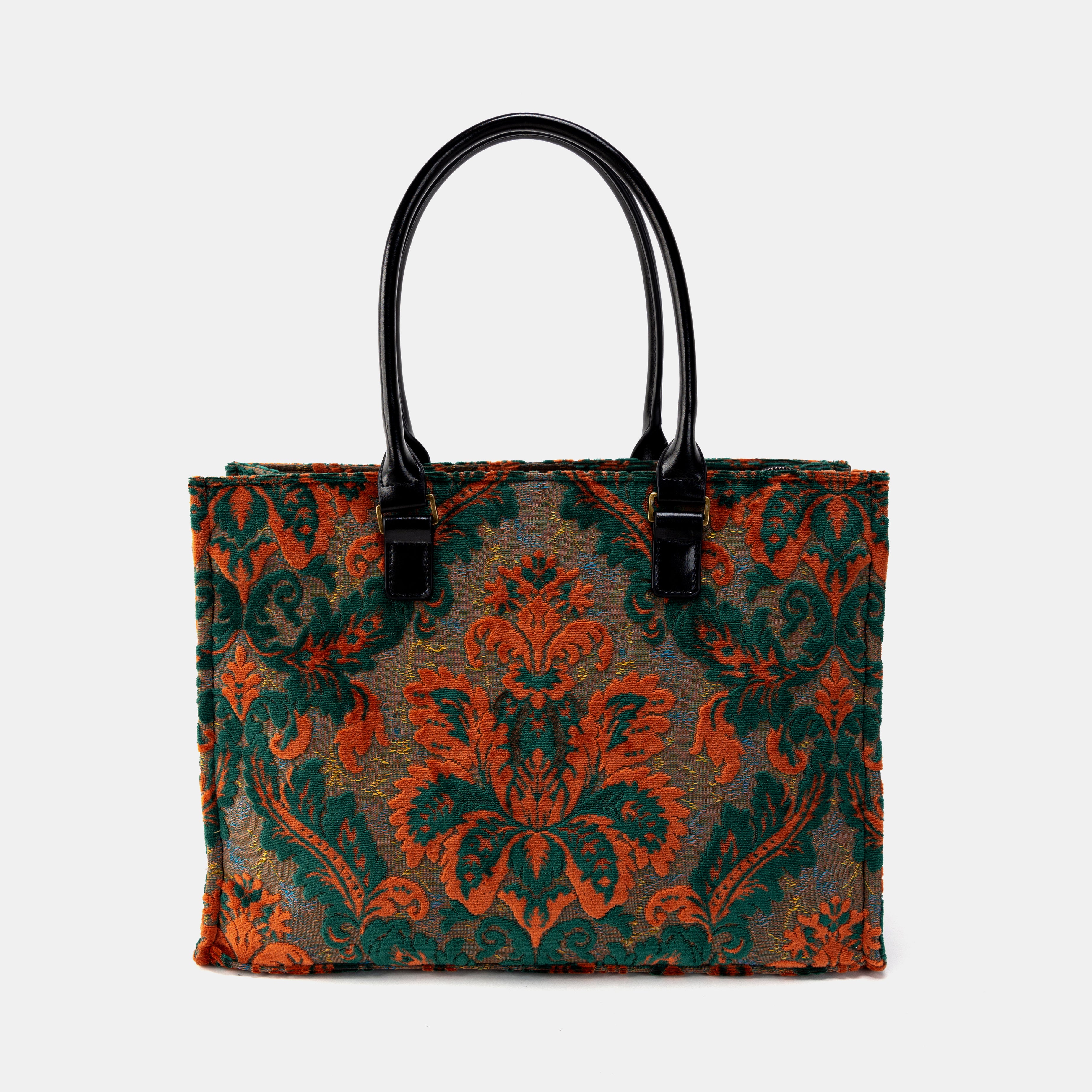 Burnout Velvet Revival Jade Laptop Work Tote OVERVIEW