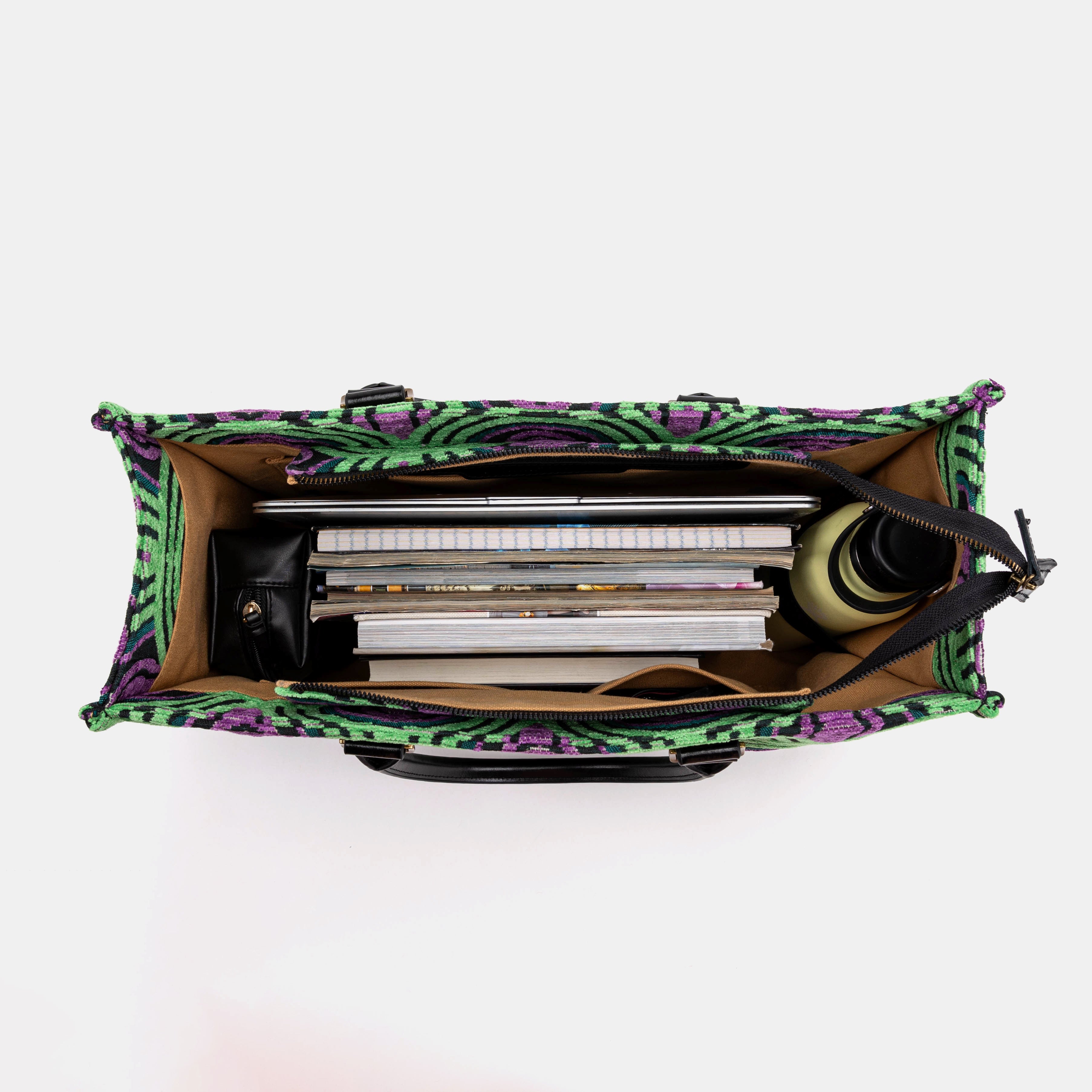 The Shining Room 237 Laptop Work Tote Carpetbag of America in use