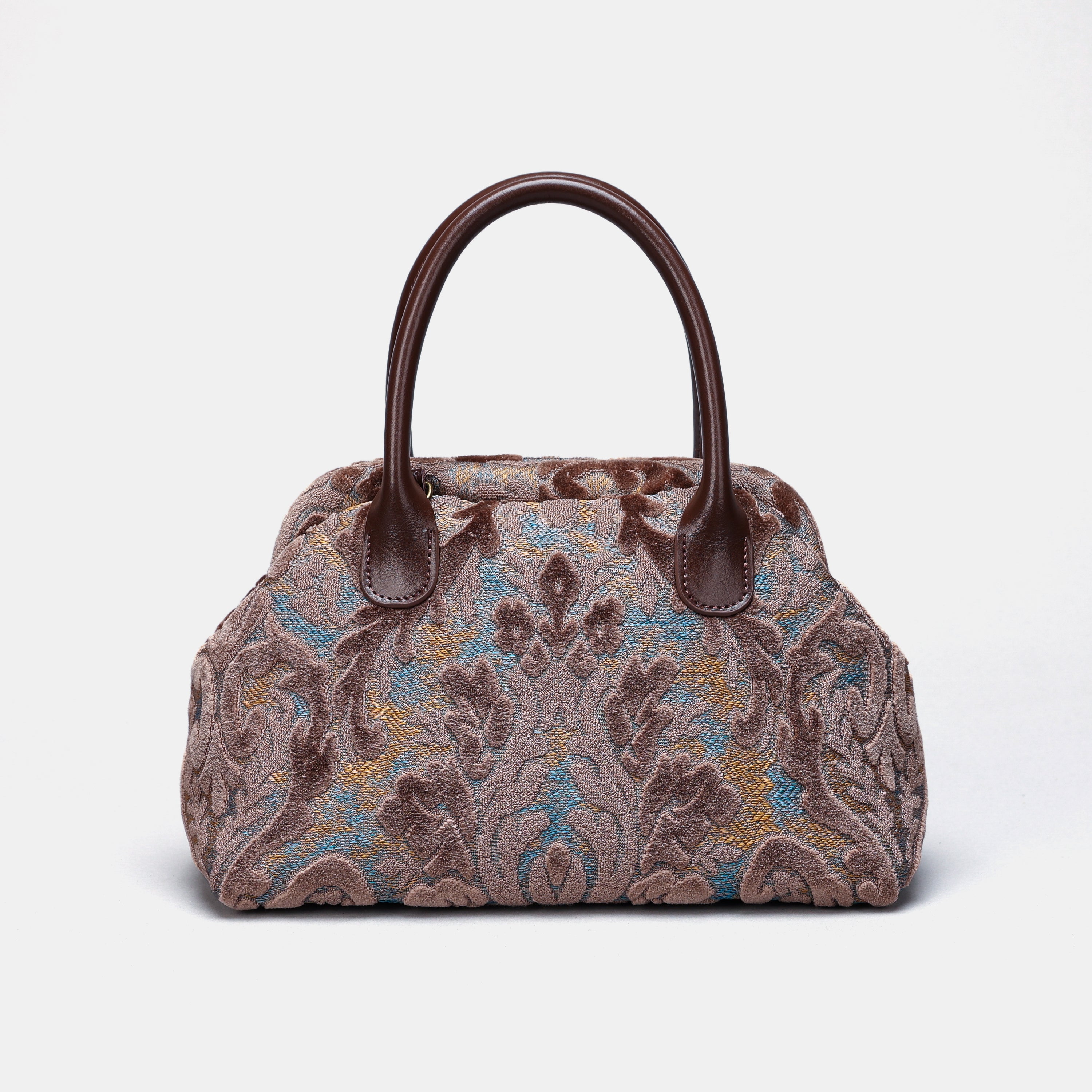 Burnout Velvet Camel Carpet Satchel carpet bag MCW Handmade