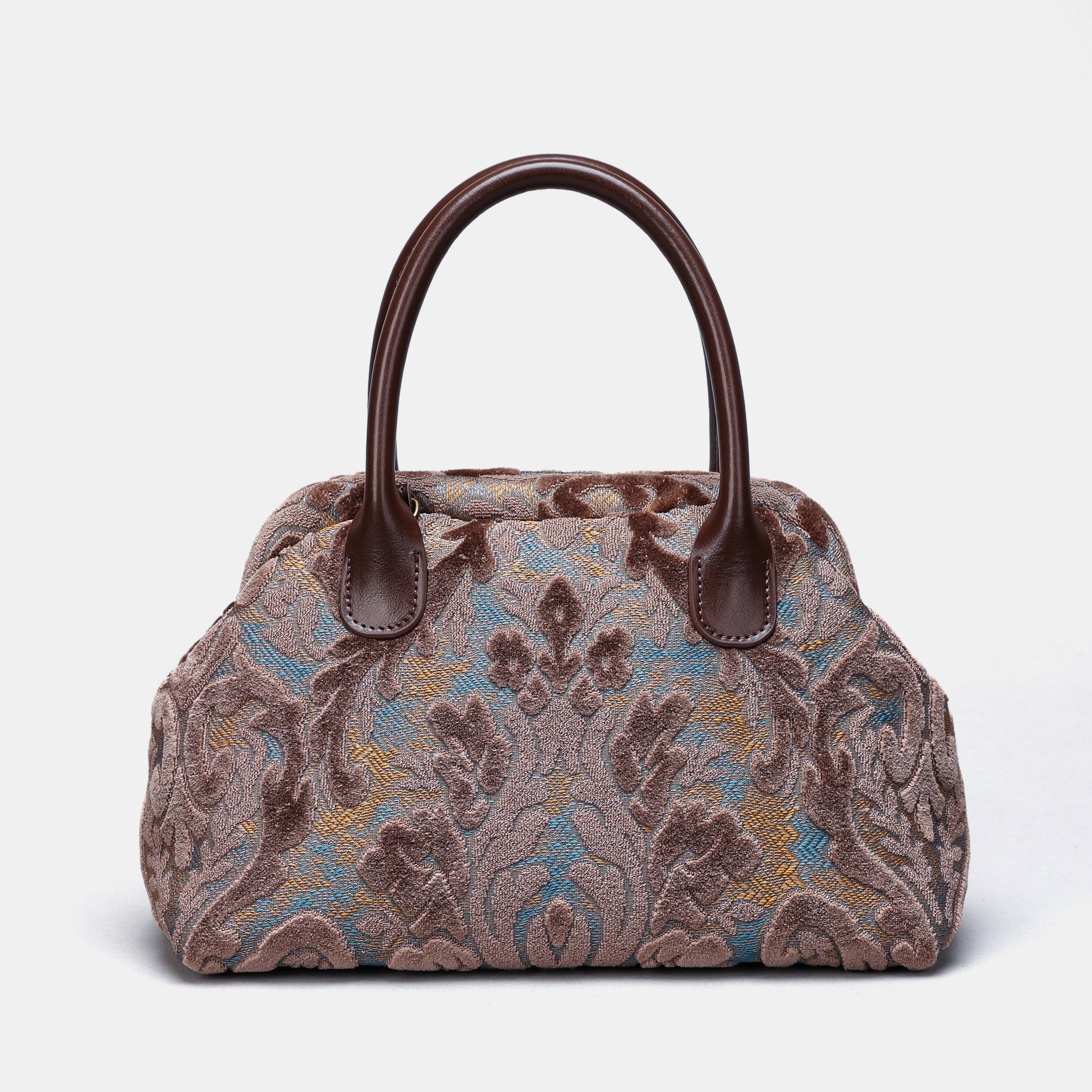 Burnout Velvet Camel Carpet Satchel carpet bag MCW Handmade