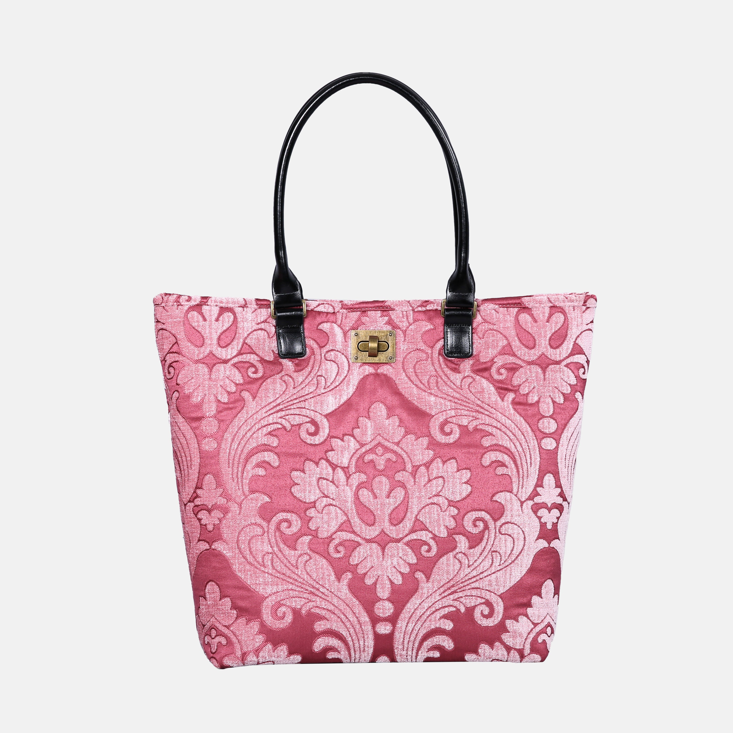 Queen Rose Pink Carpet Tote Shopper carpet bag MCW Handmade