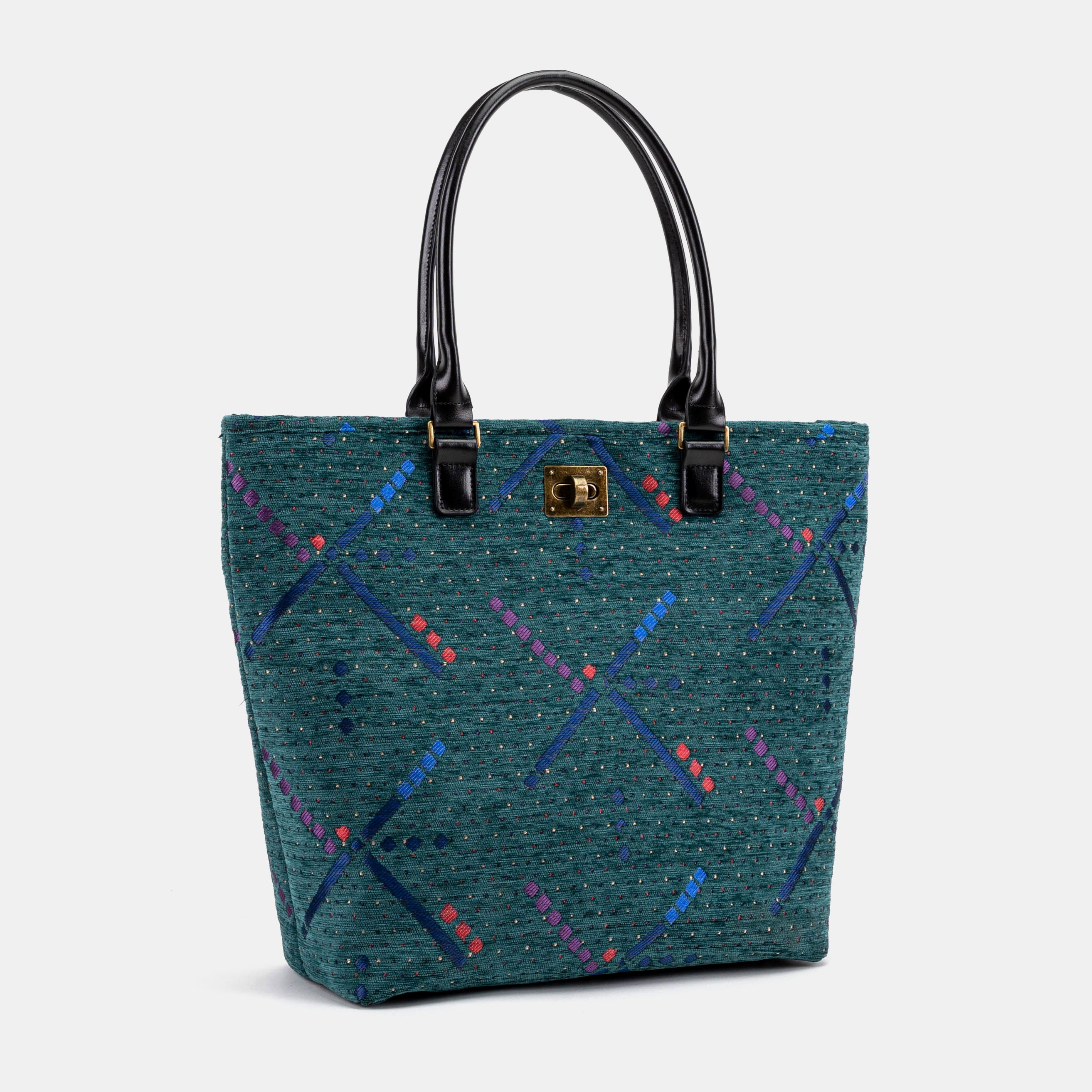 PDX Portland Airport Tote Shopper Carpetbag front side