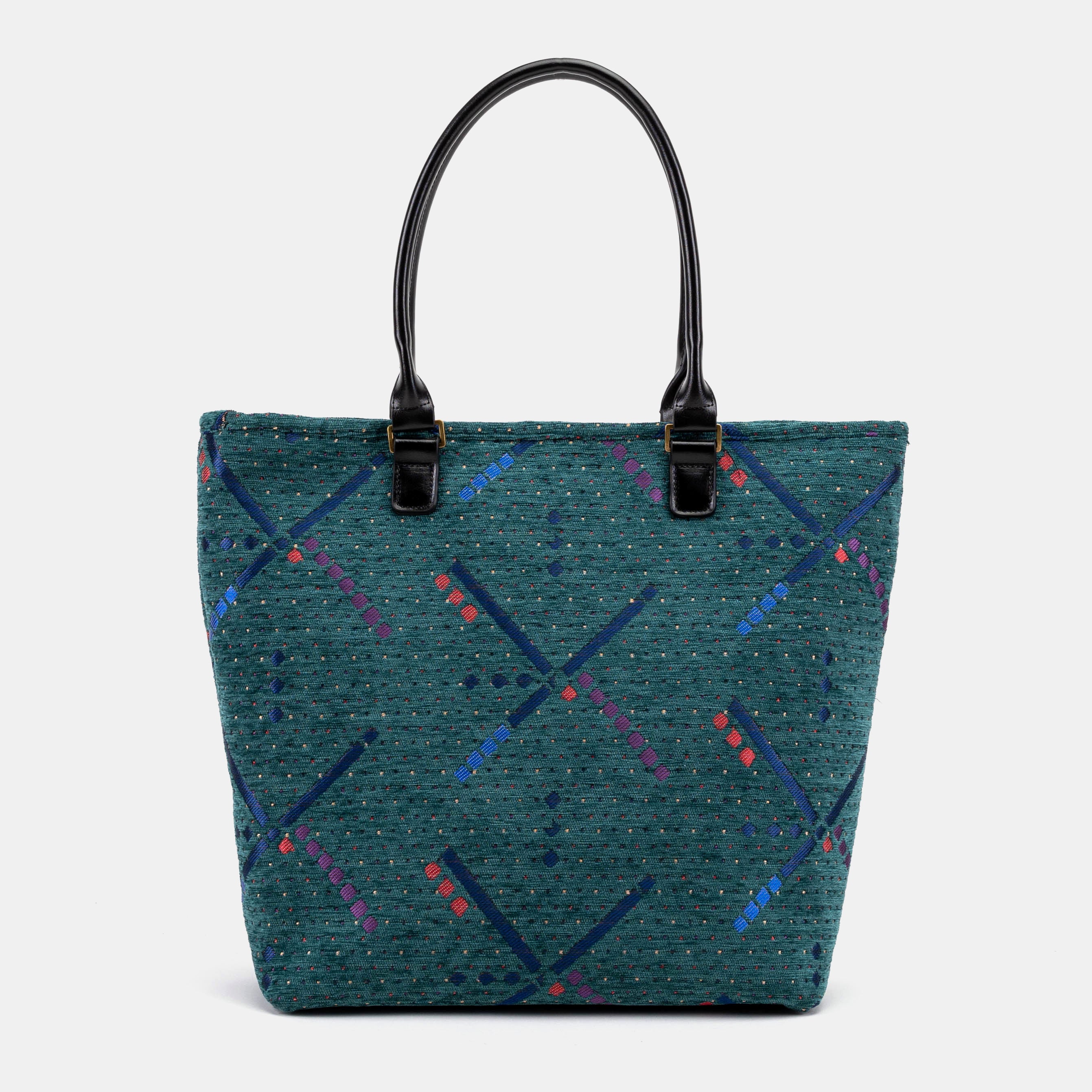 PDX Portland Airport Tote Shopper Carpetbag back
