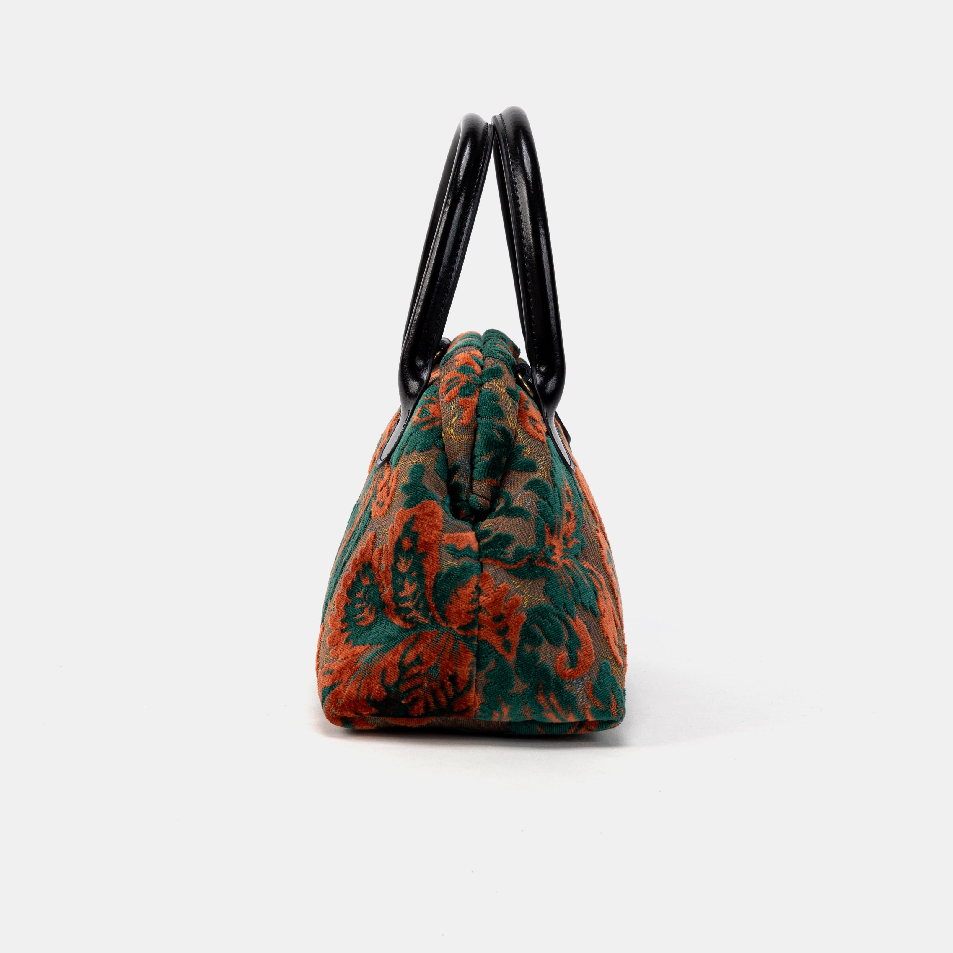 Burnout Velvet Revival Jade Carpet Satchel side