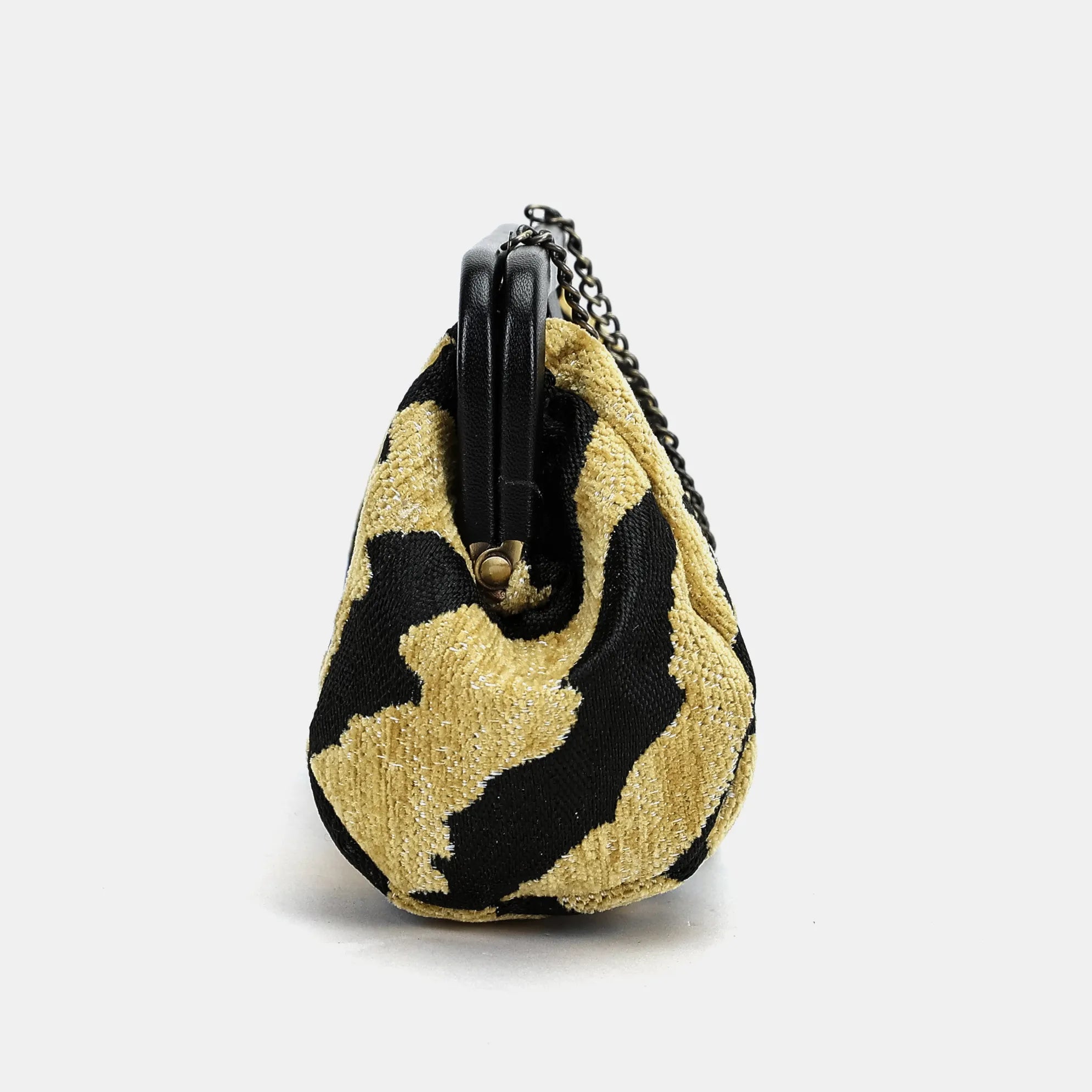 Tiger Stripe Evening Bag Clutch Carpetbag of America side