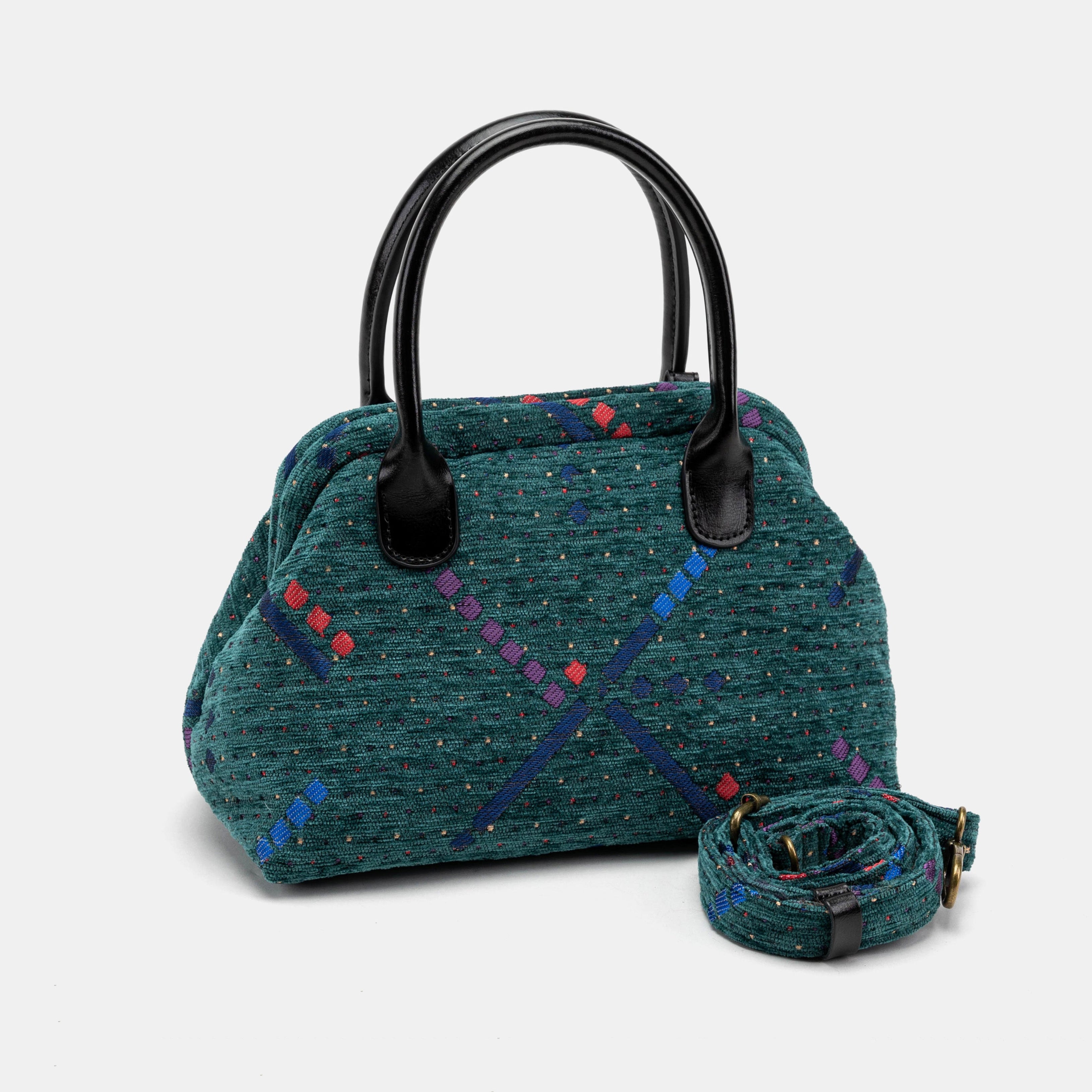 PDX Portland Airport Carpet Satchel with shoulder strap