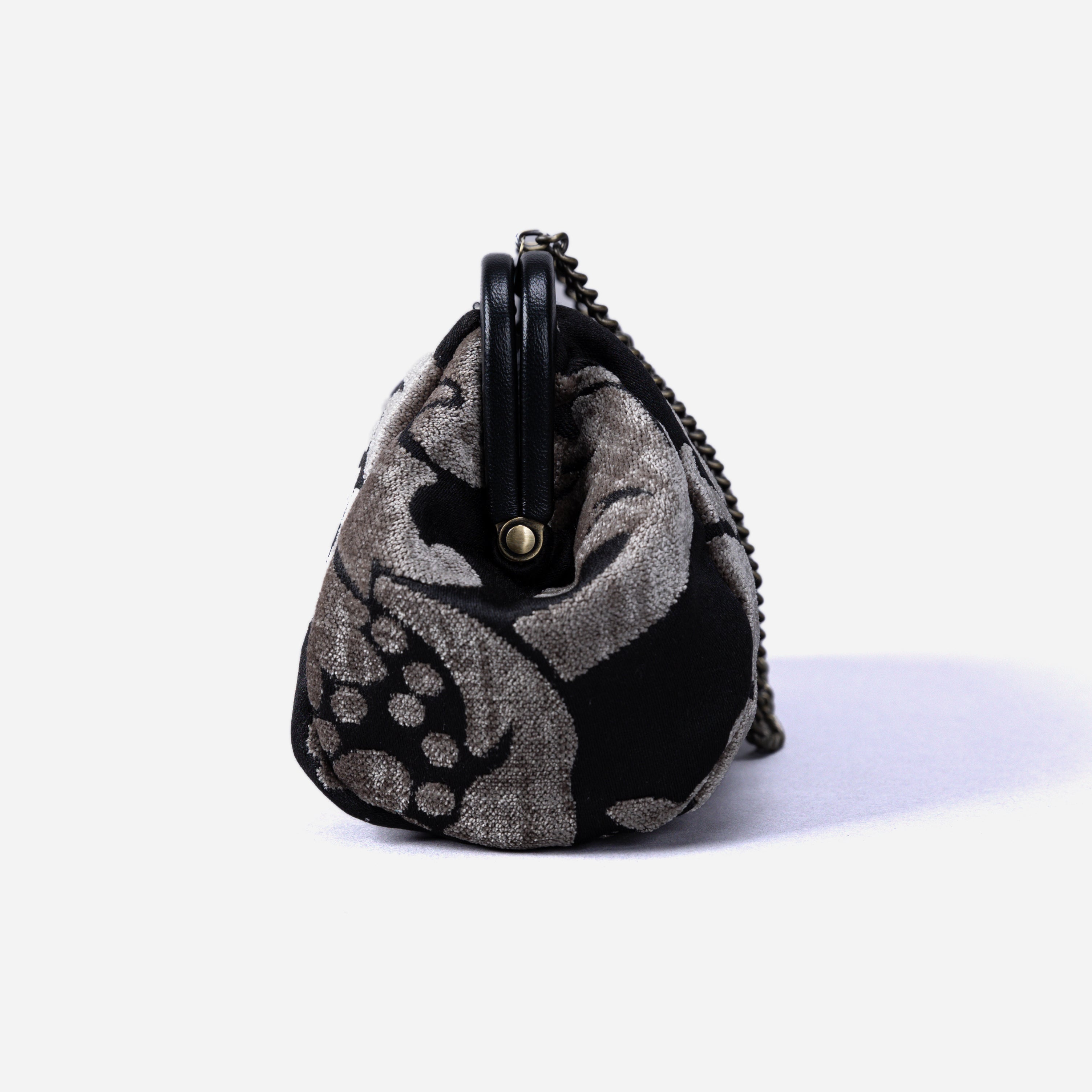Luxury Damask Ivory Evening Bag Clutch