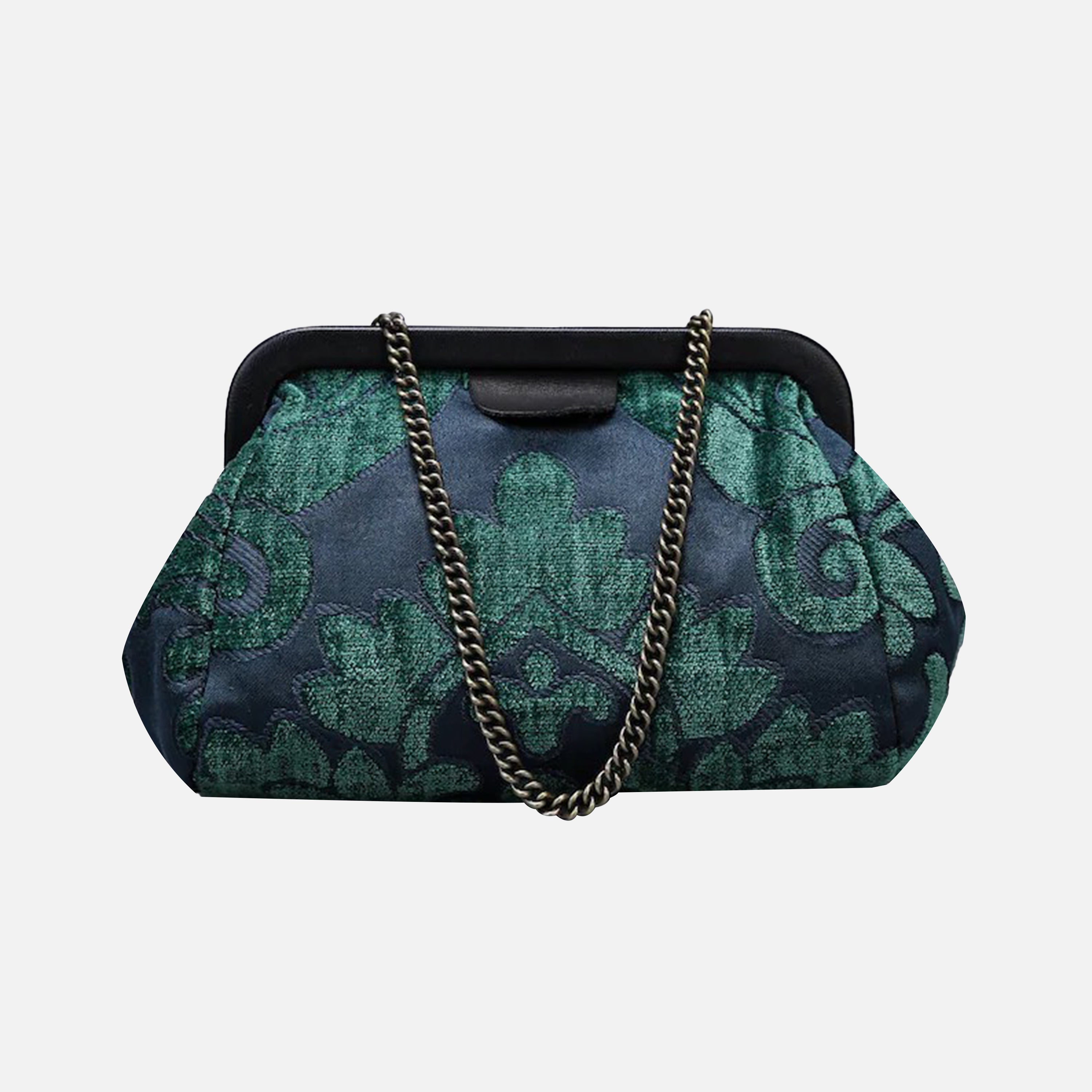 Queen Hunter Green carpet bag MCW Handmade