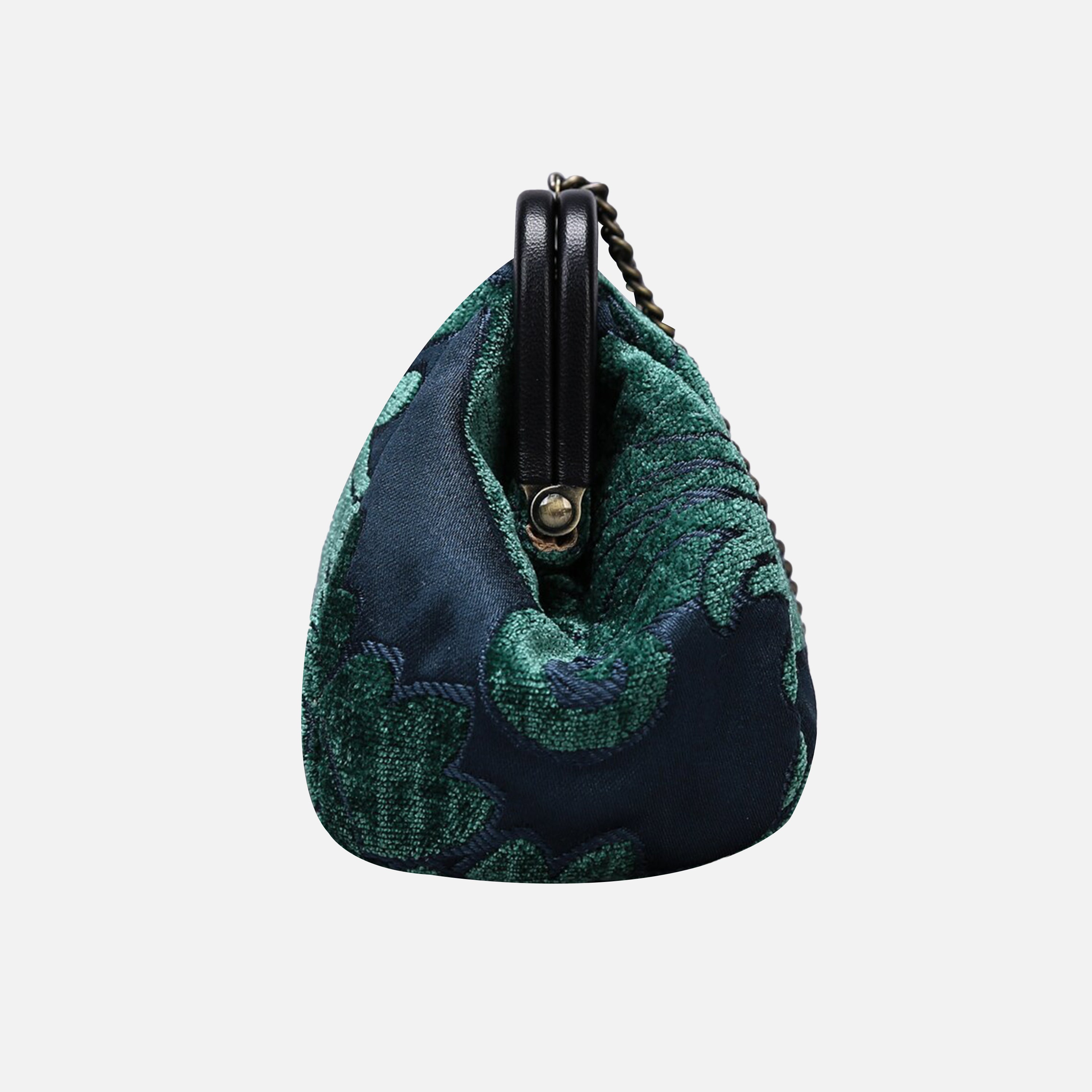 Queen Hunter Green carpet bag MCW Handmade-3