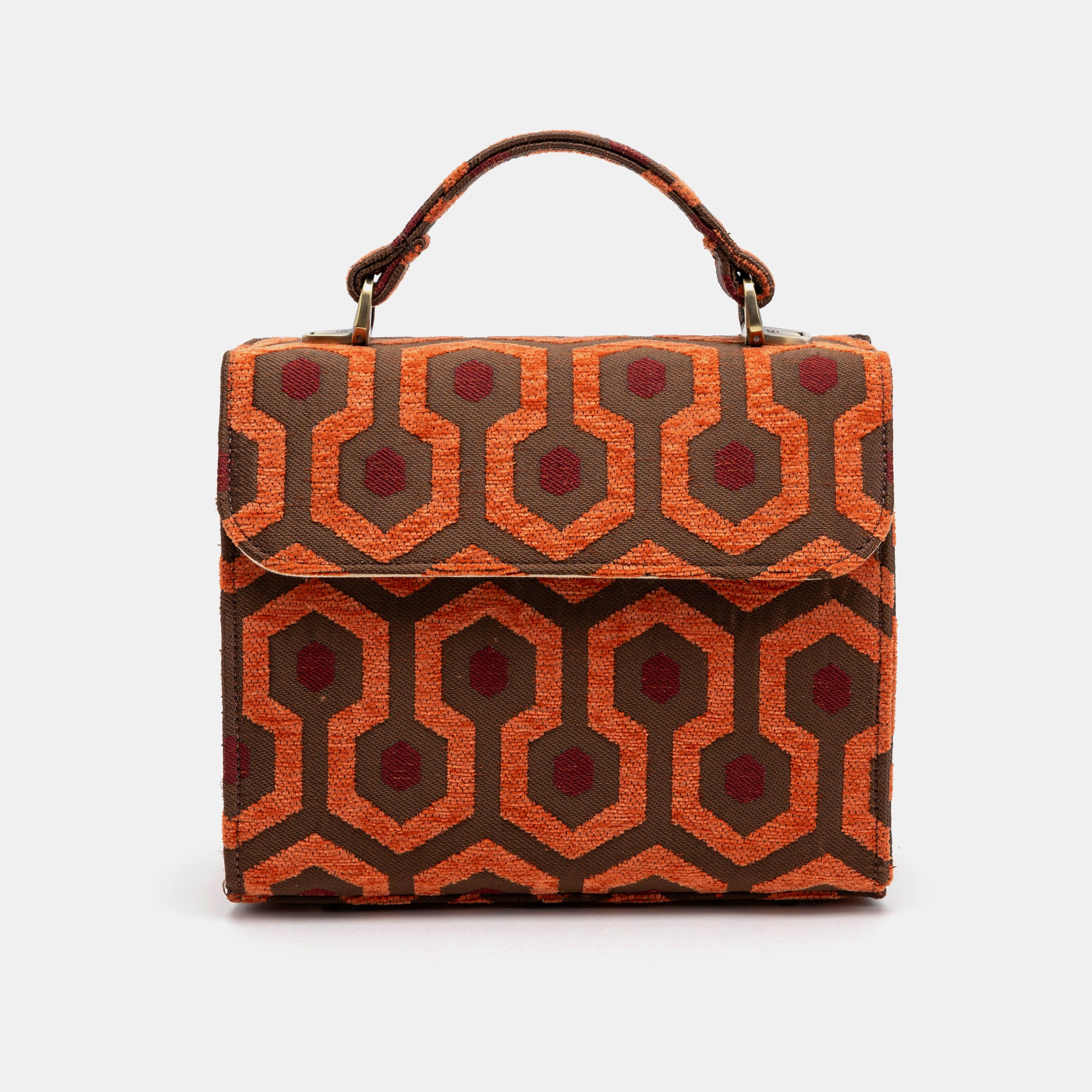 "The Shining" Overlook Hotel Flap Satchel Carpetbag of America front