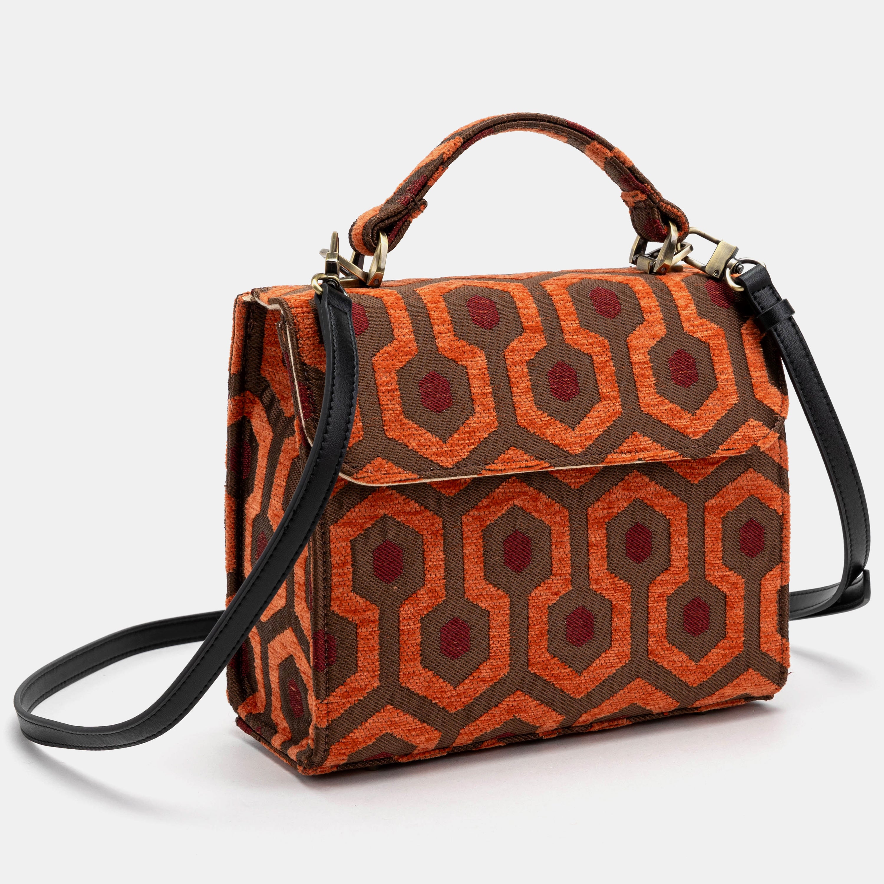 "The Shining" Overlook Hotel Flap Satchel Carpetbag of America front side