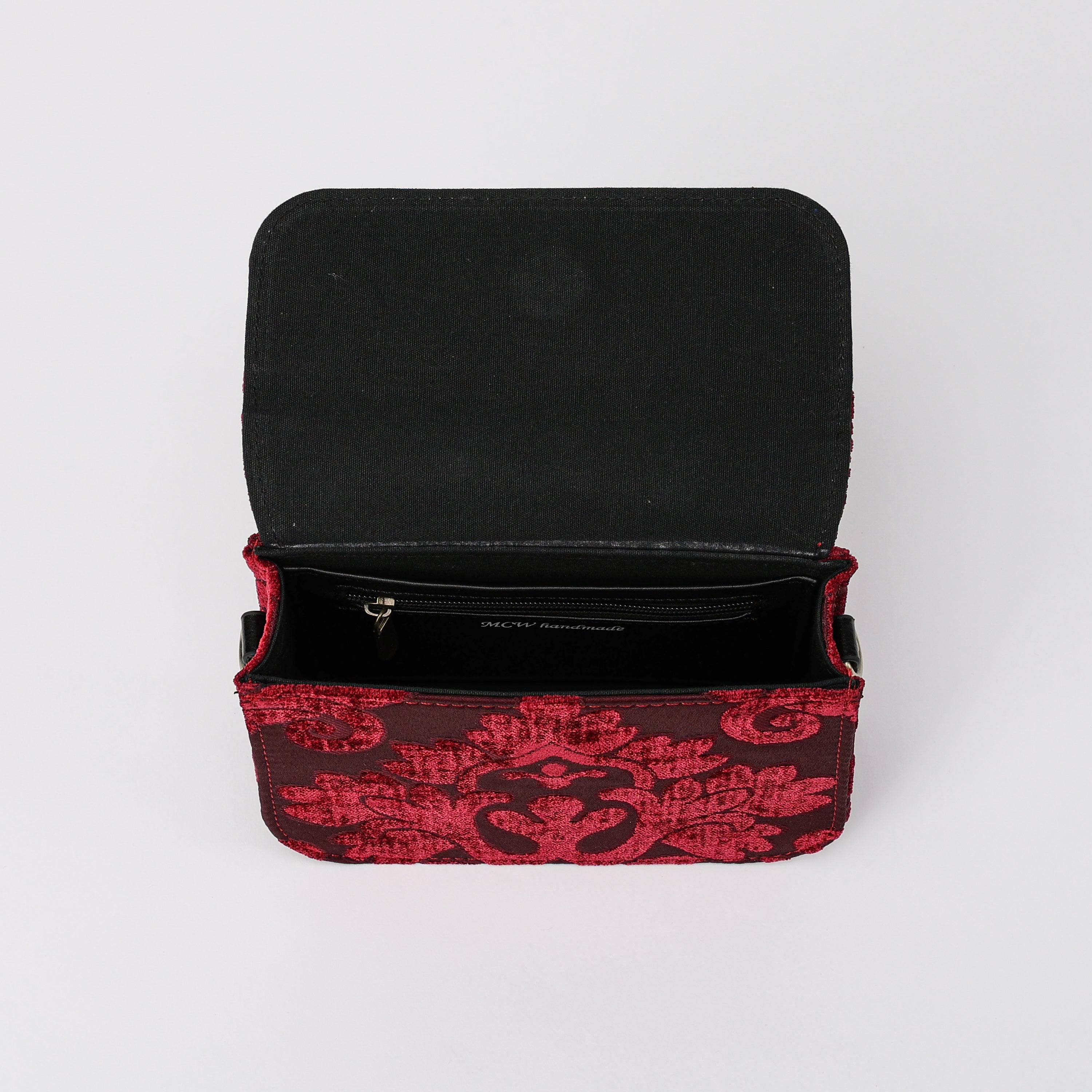 Queen Wine Flap Crossbody Bag carpet bag MCW Handmade-2