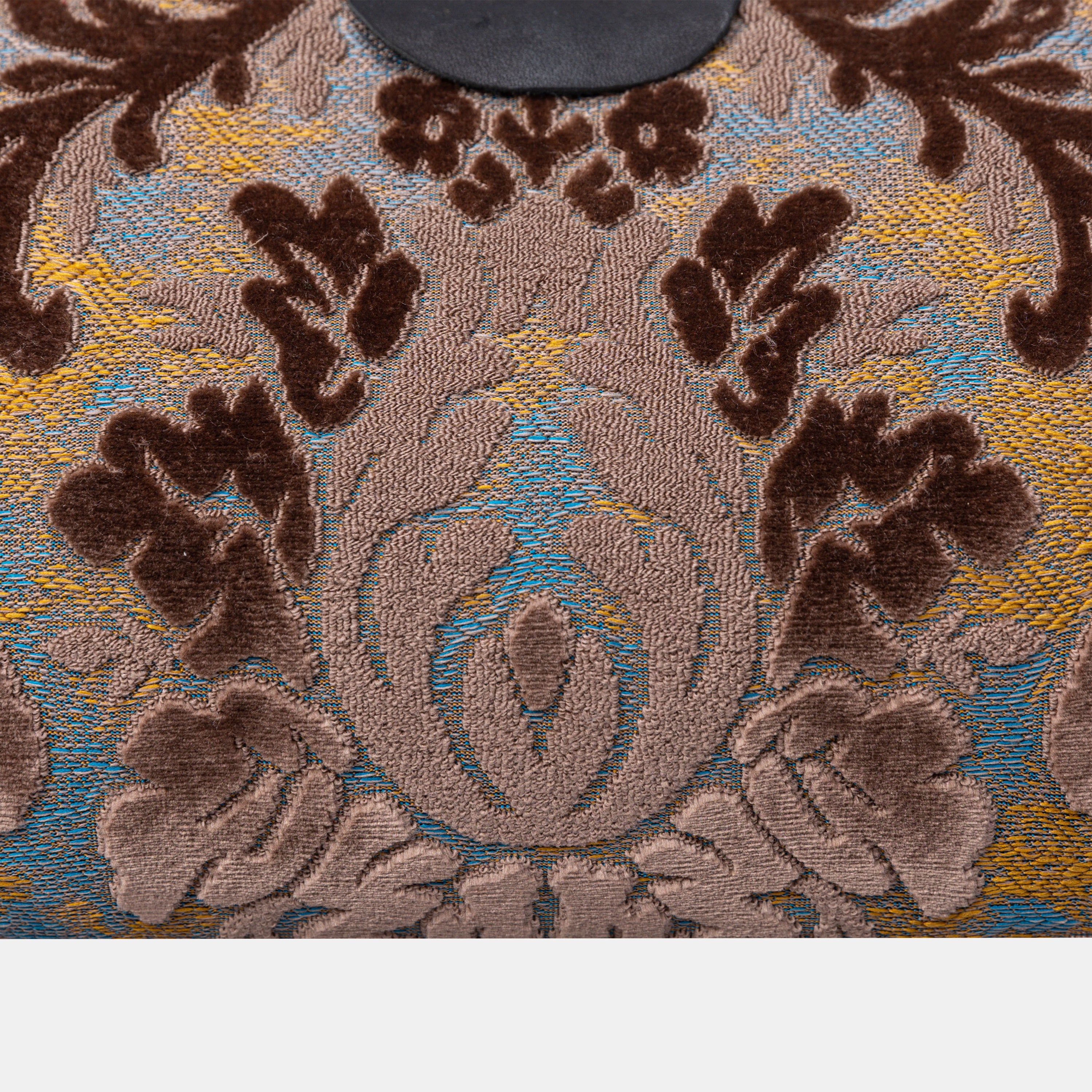 Burnout Velvet Camel Shoulder Bag