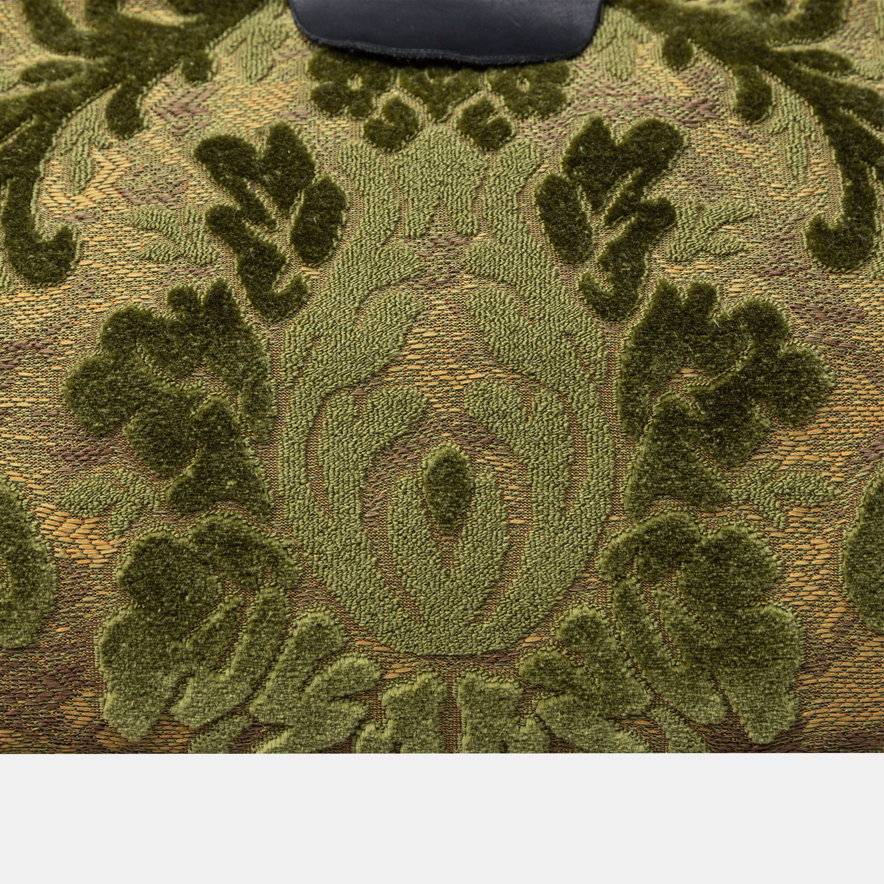 Burnout Velvet Fern Green Shoulder Bag