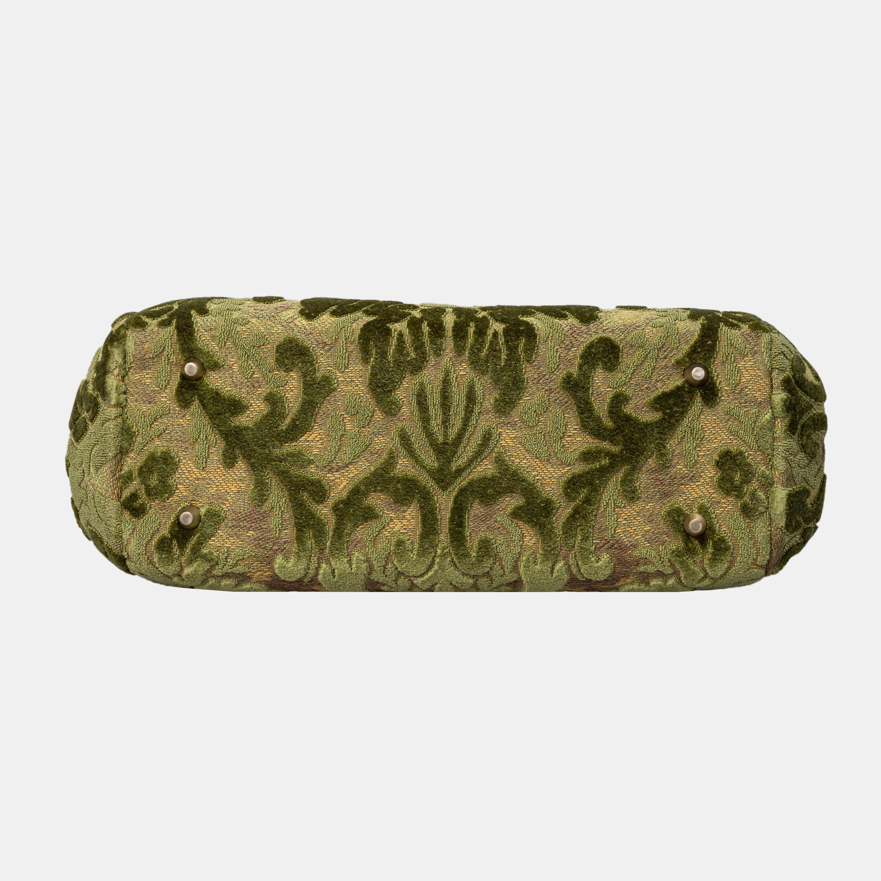 Burnout Velvet Fern Green Shoulder Bag