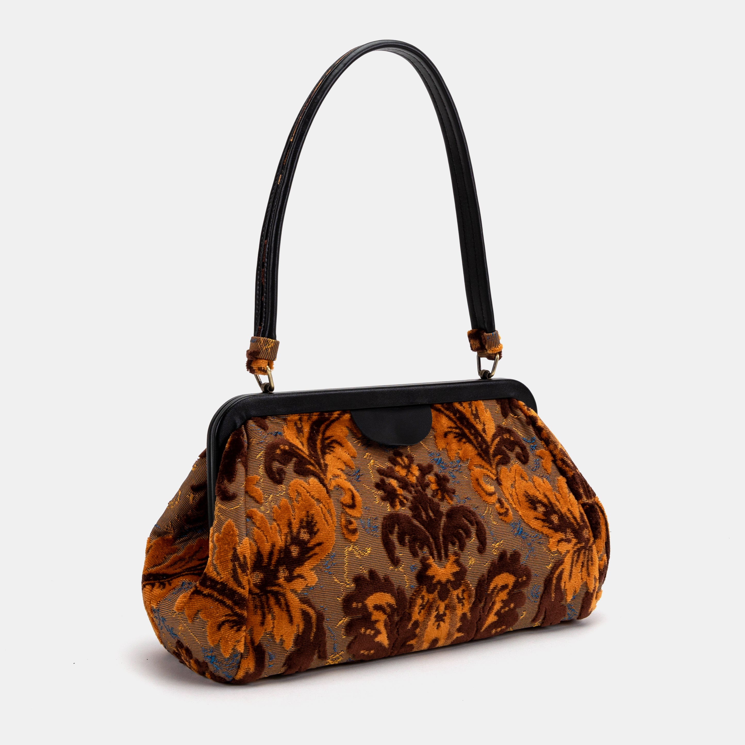 Burnout Velvet Revival Sienna Shoulder Bag of America front side