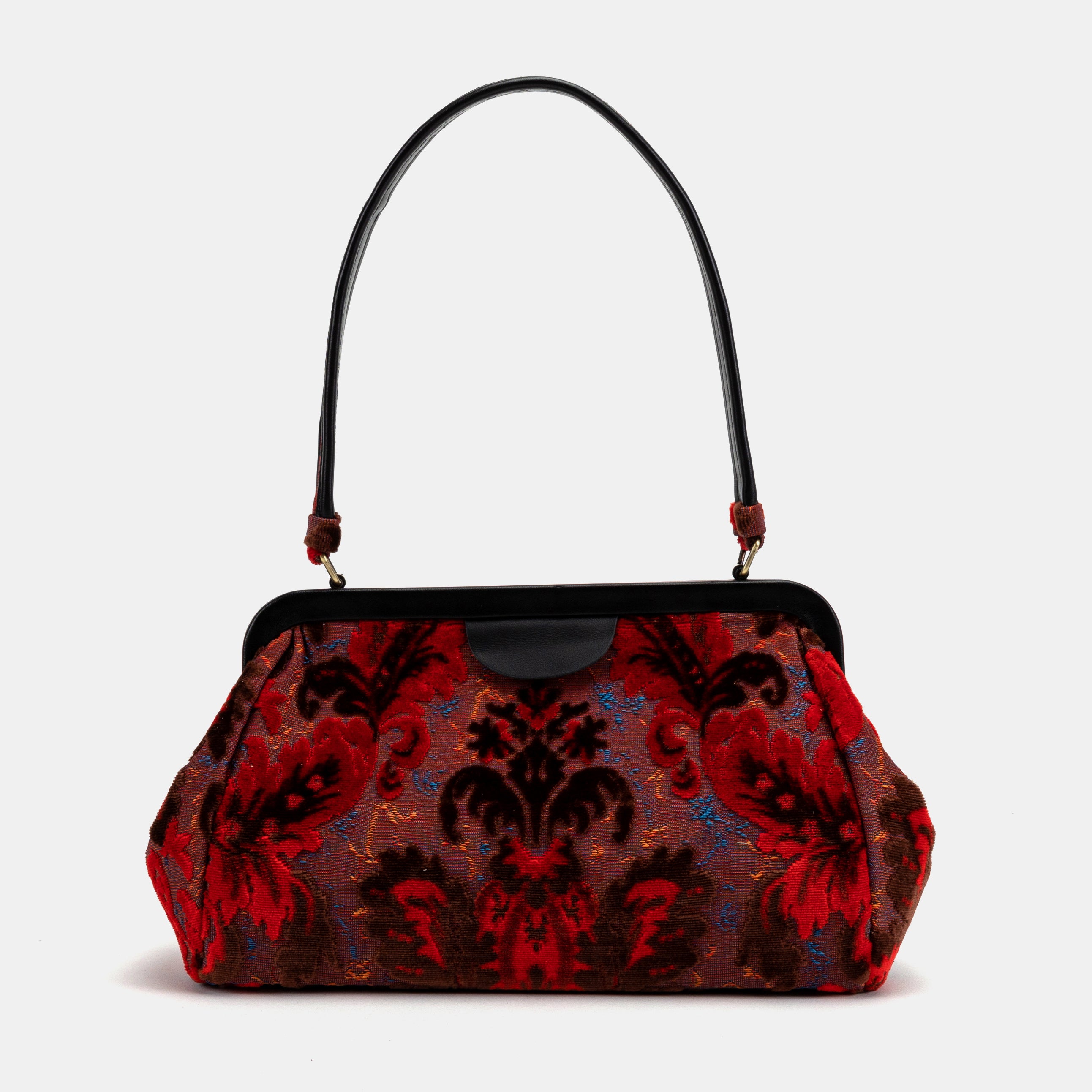 Burnout Velvet Revival Scarlet Shoulder Bag of America main