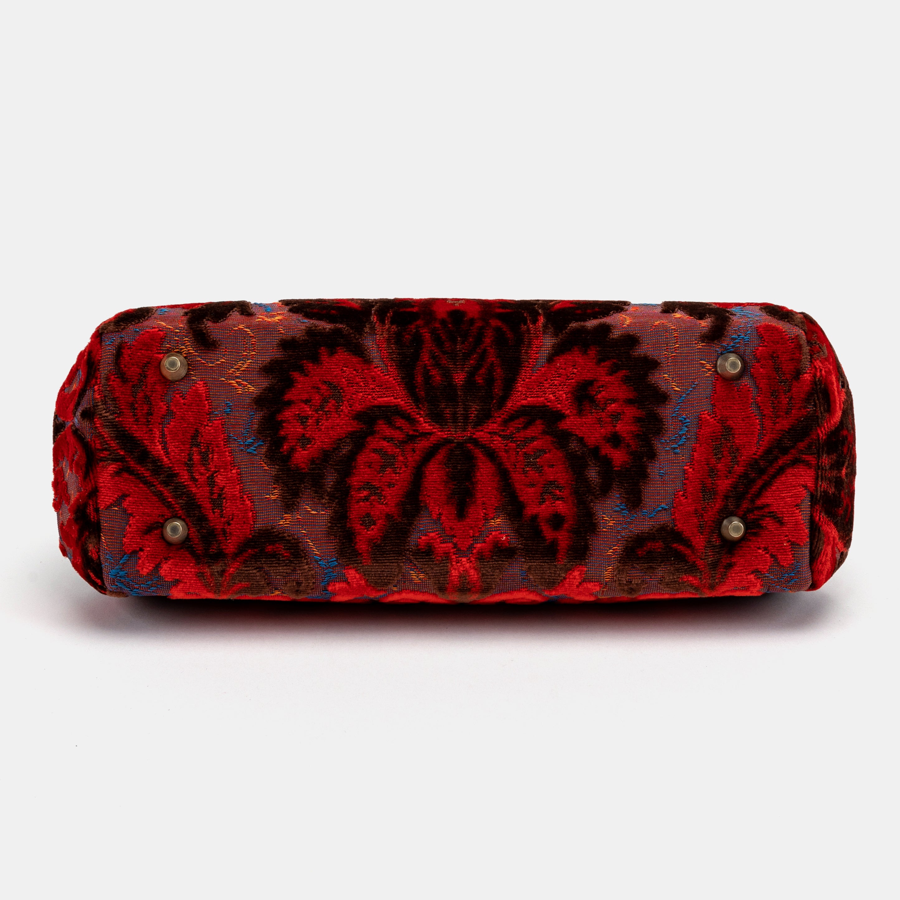 Burnout Velvet Revival Scarlet Shoulder Bag of America bottom
