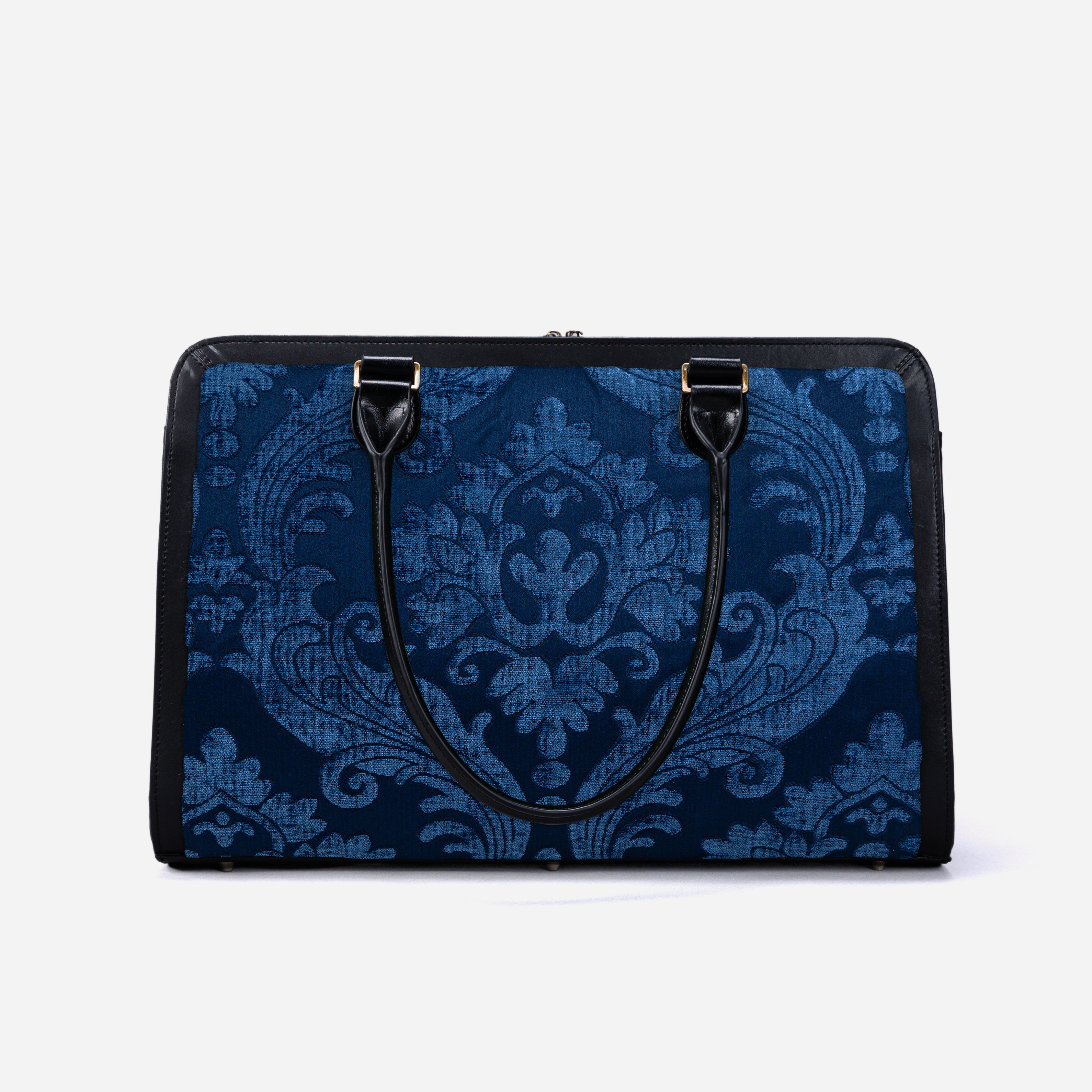 Queen Royal Blue Business Tote back