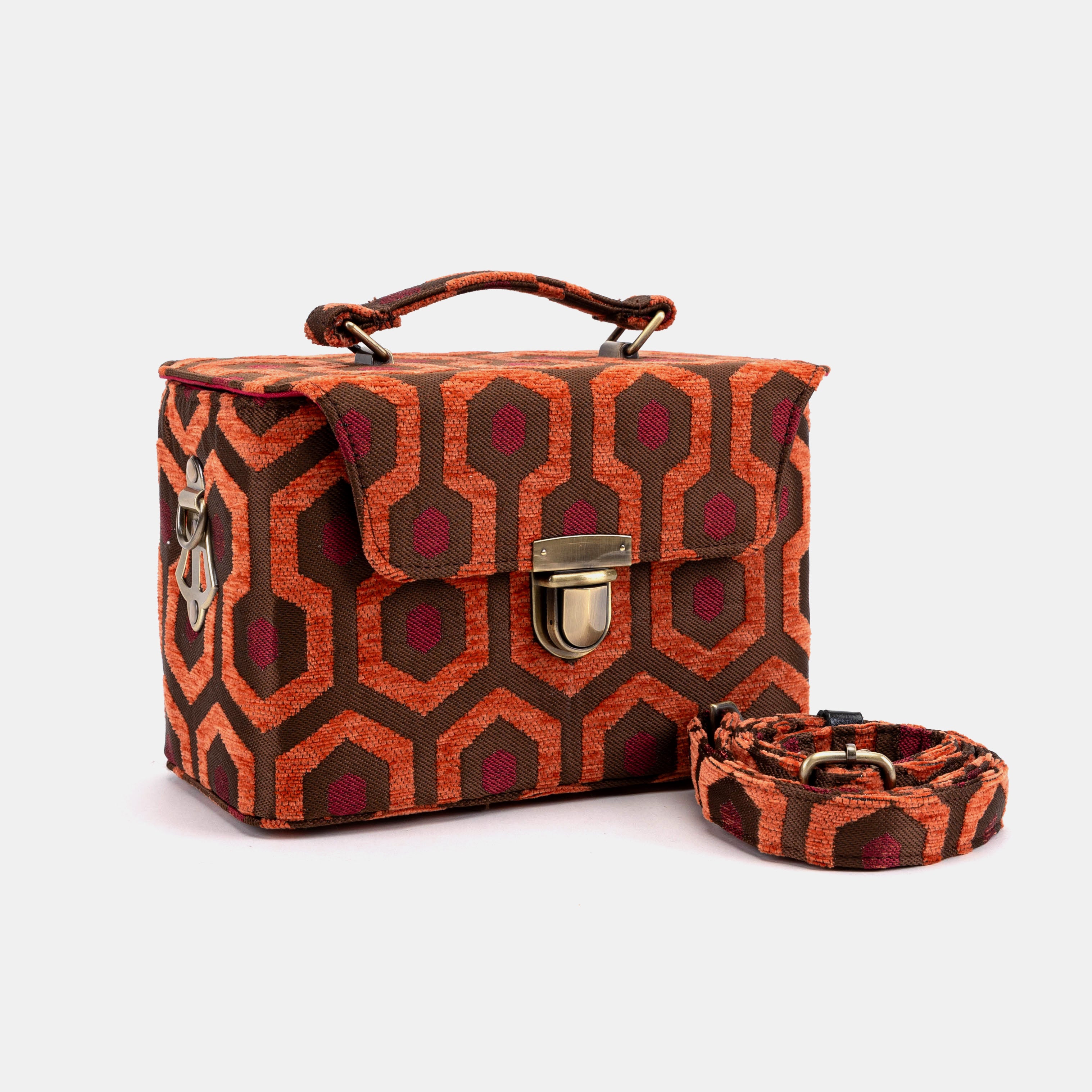 "The Shining" Overlook Hotel Clara Medium Train Case of America with shoulder strap