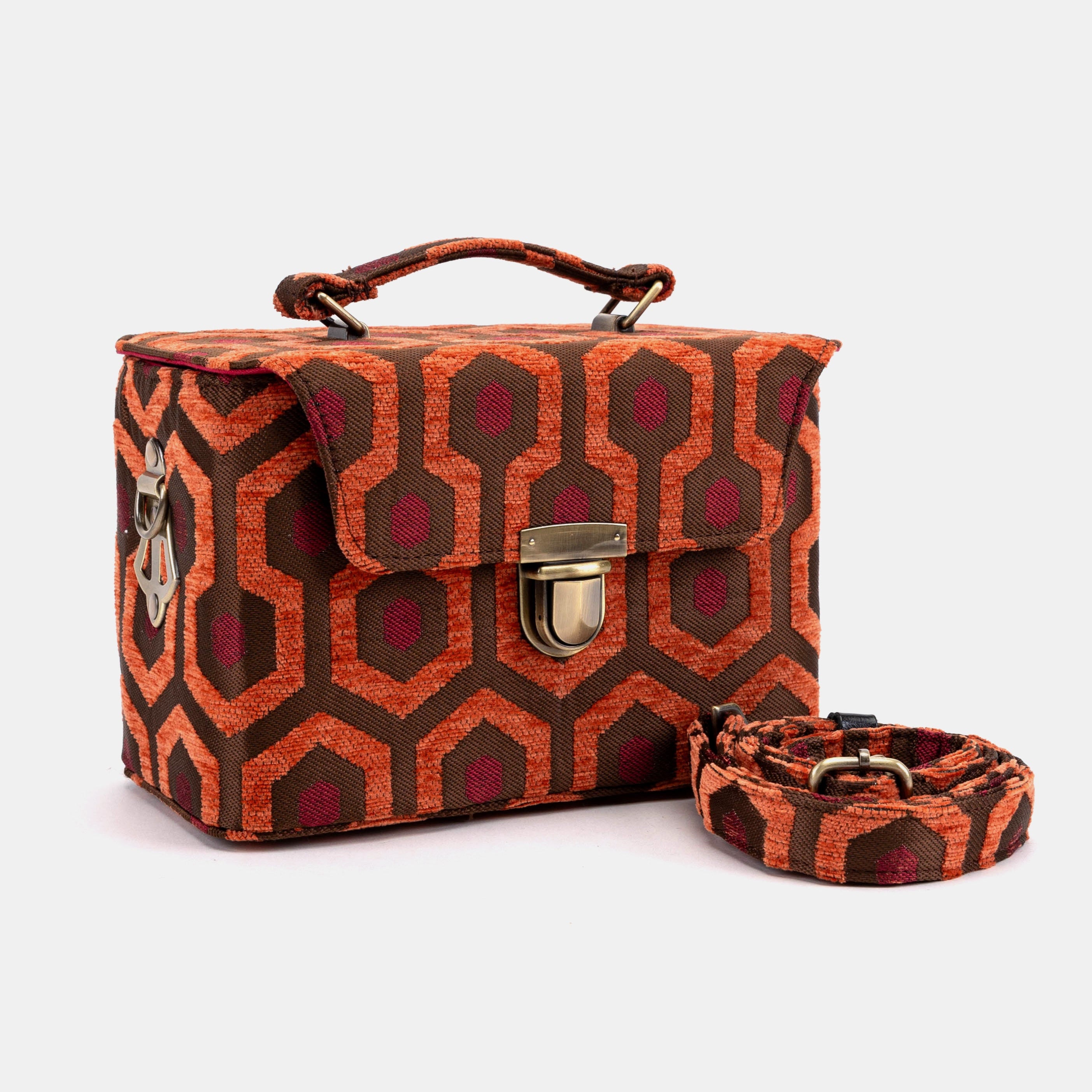 "The Shining" Overlook Hotel Clara Medium Train Case of America with shoulder strap