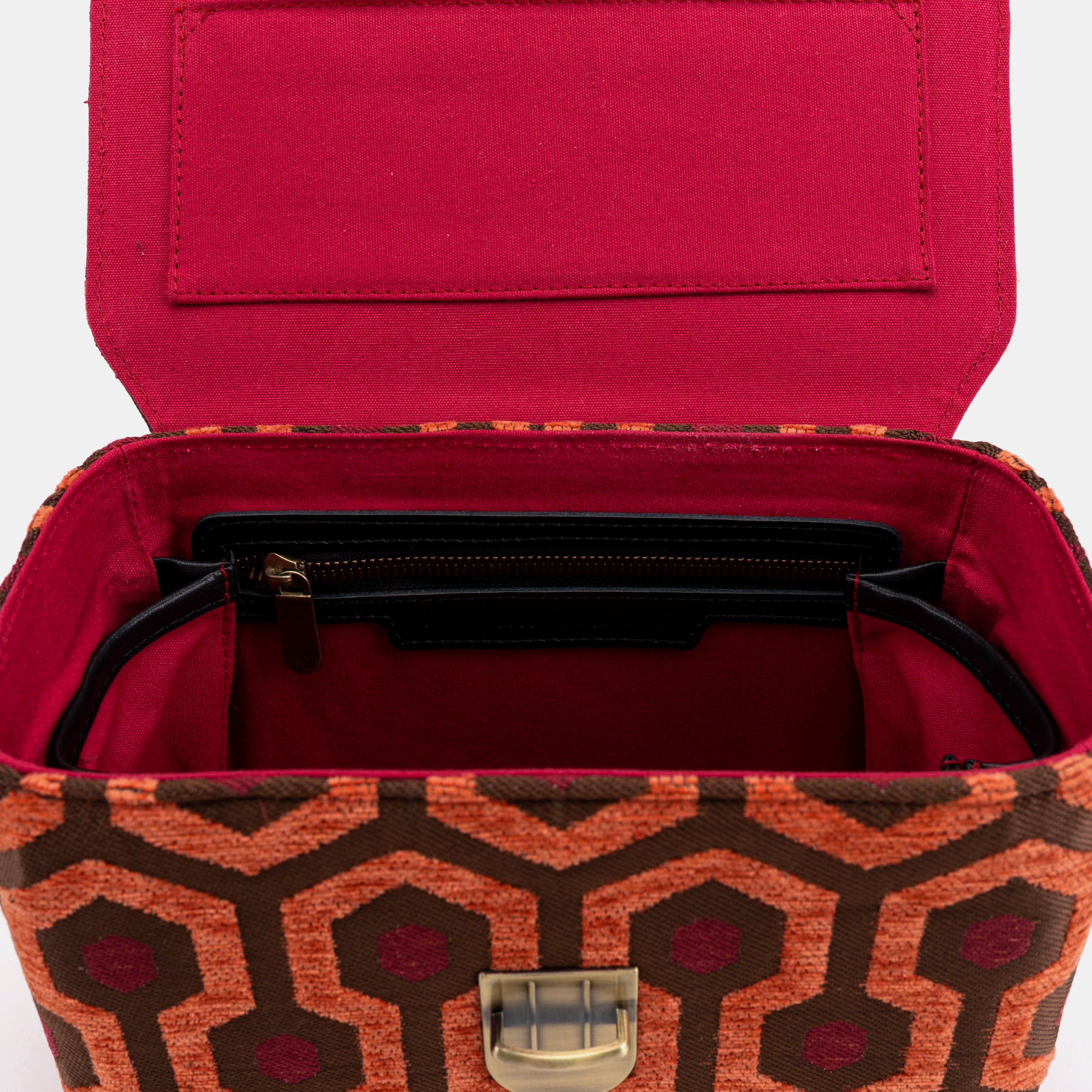 "The Shining" Overlook Hotel Clara Medium Train Case of America inside pocket