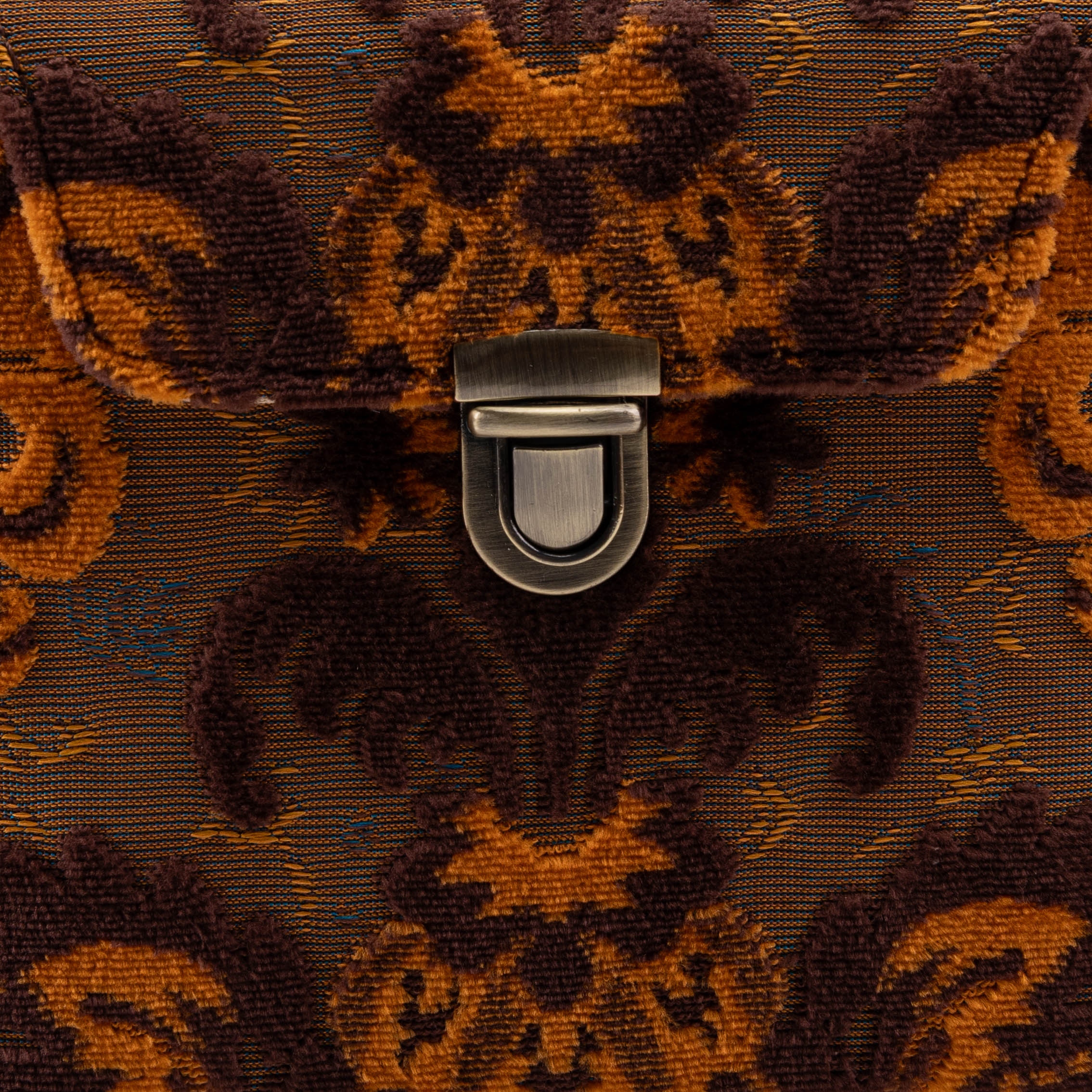 Burnout Velvet Revival Sienna Emma Small Train Case of America tuck lock
