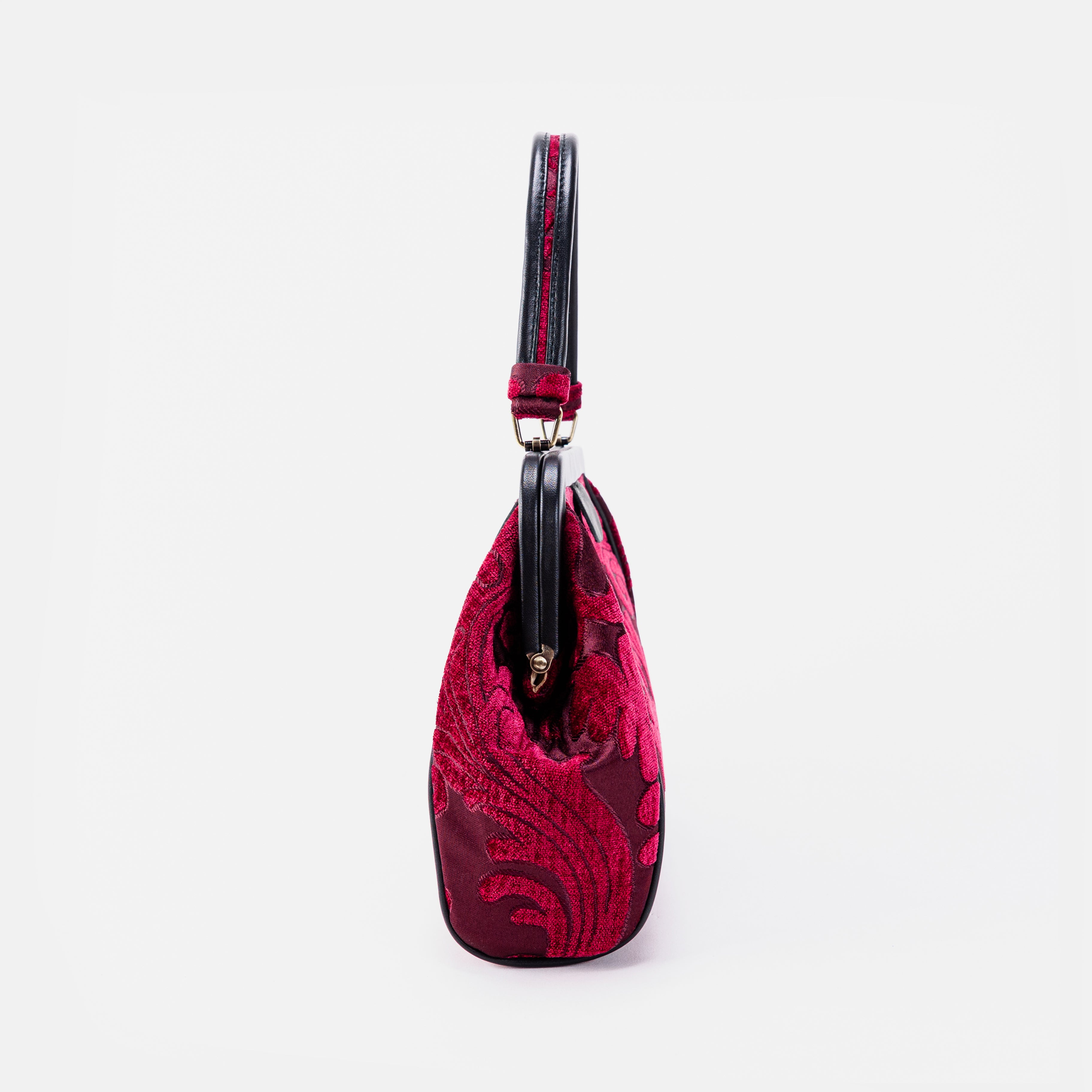 Queen Wine Alma Shoulder Bag Carpet Bag of America SIDE