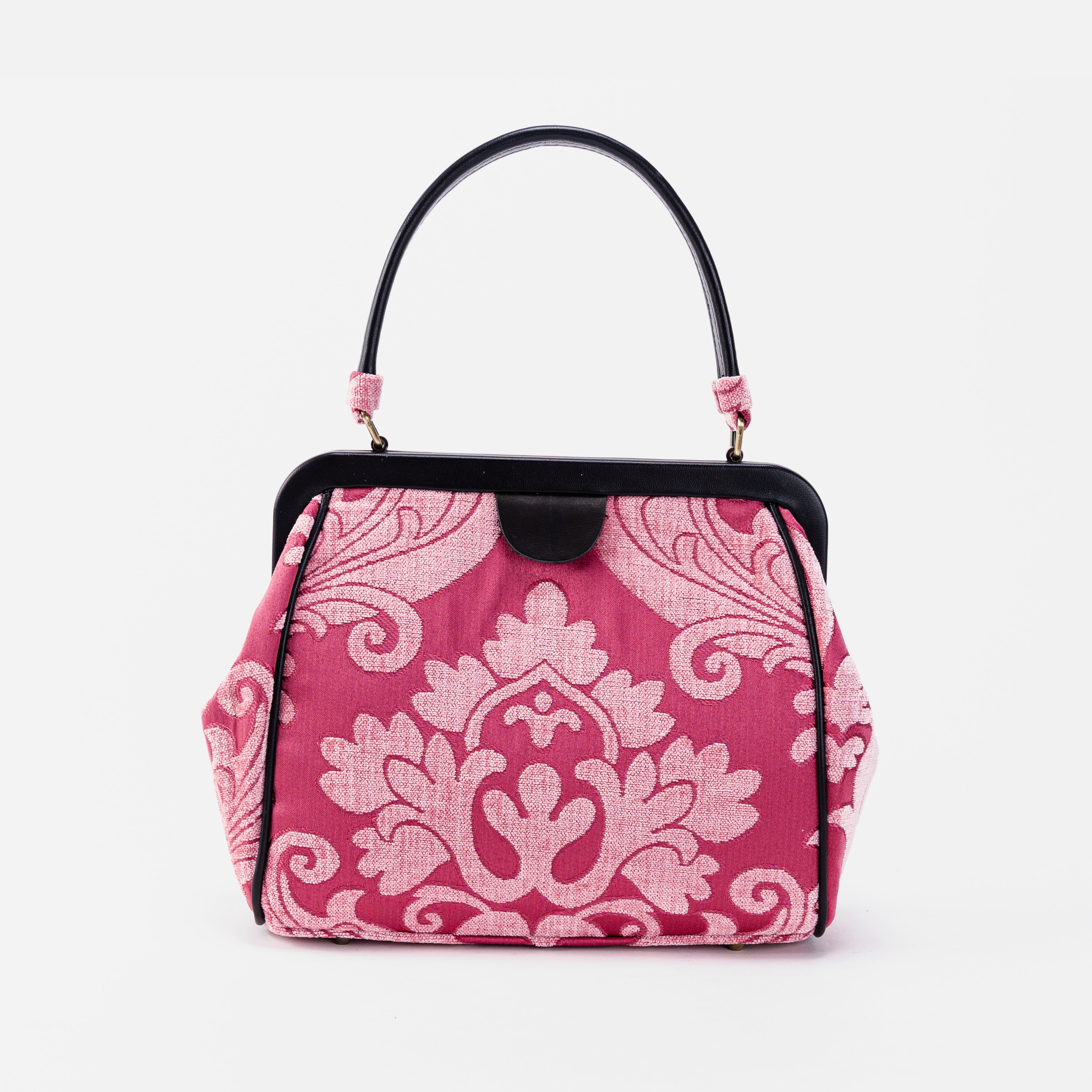 Queen Rose Pink Alma Satchel Carpet Bag MAIN