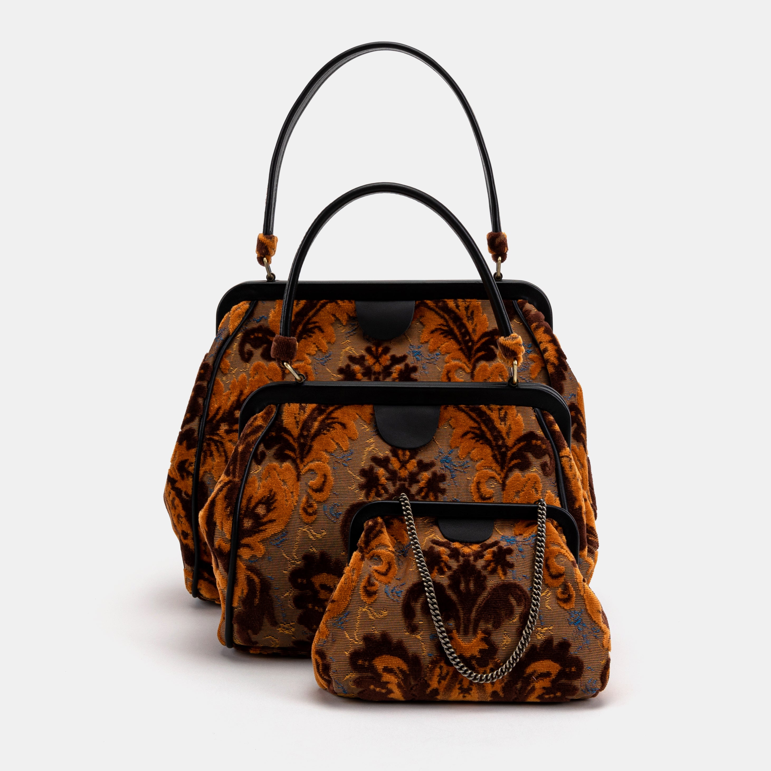 Burnout Velvet Revival Sienna Alma Carpet Bag of America