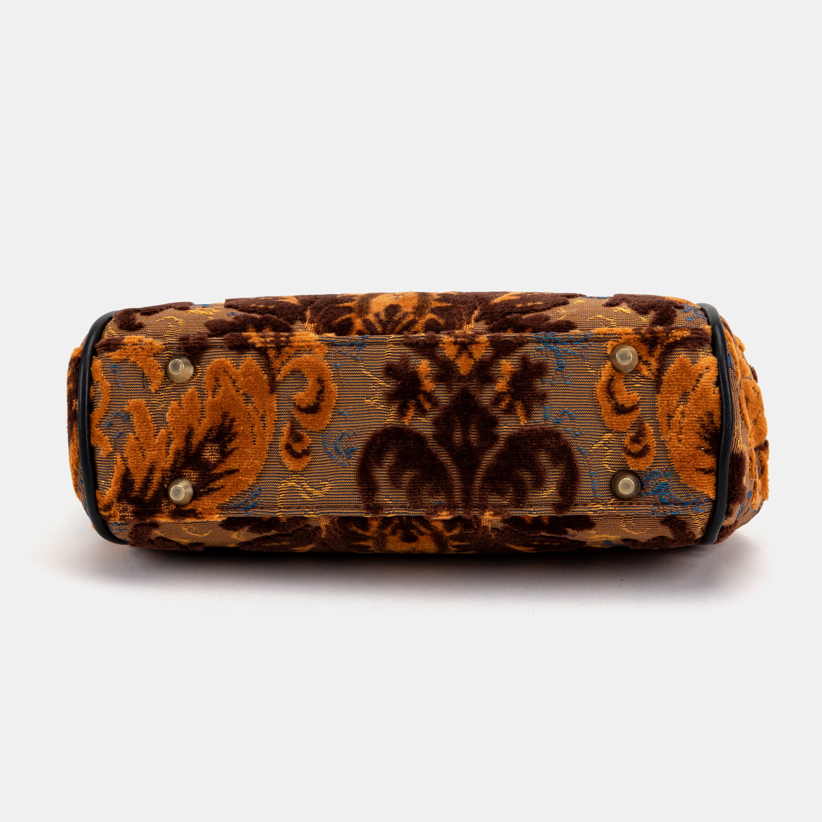 Burnout Velvet Revival Sienna Alma Carpet Bag of America bottom