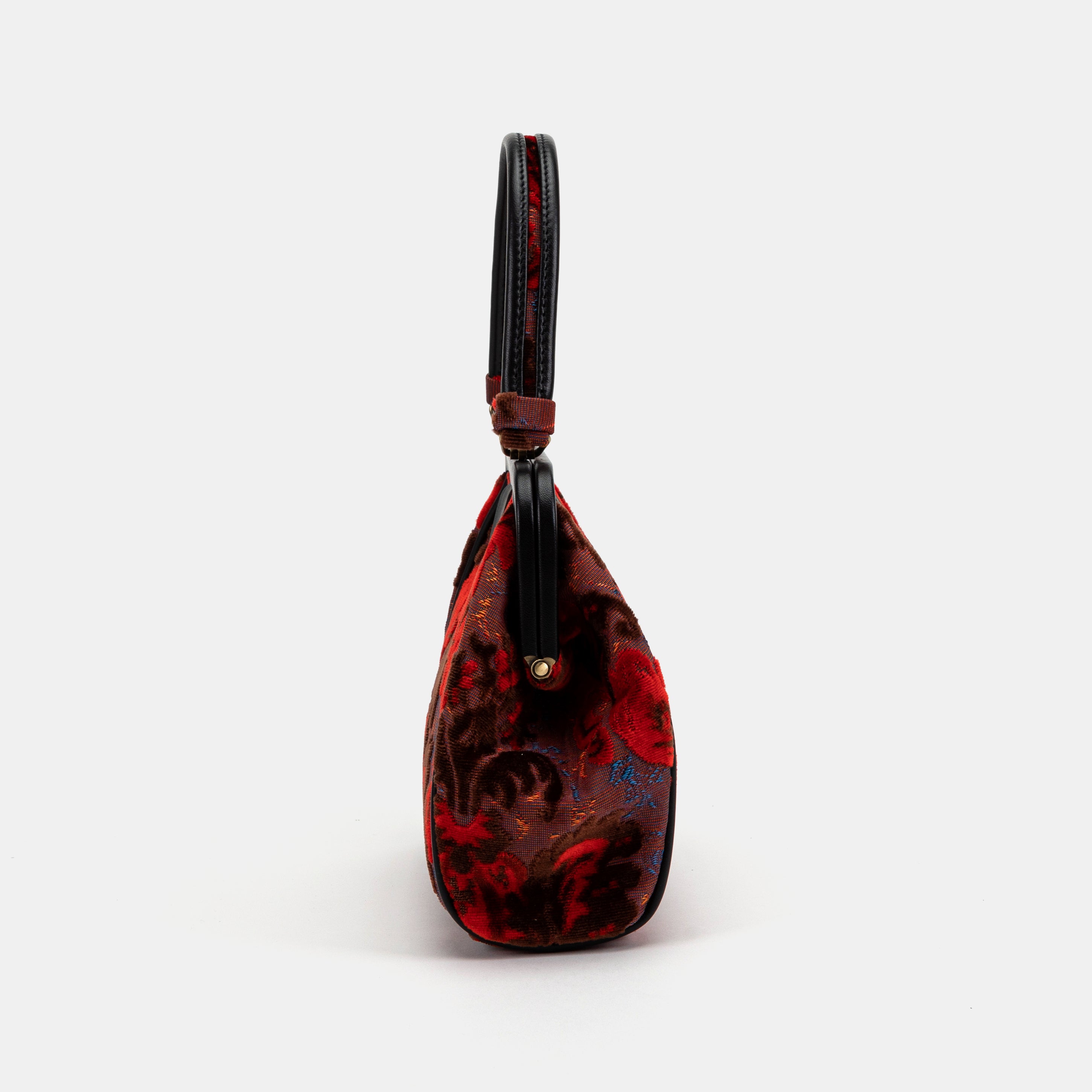 Burnout Velvet Revival Scarlet Alma Carpet Bag of America side