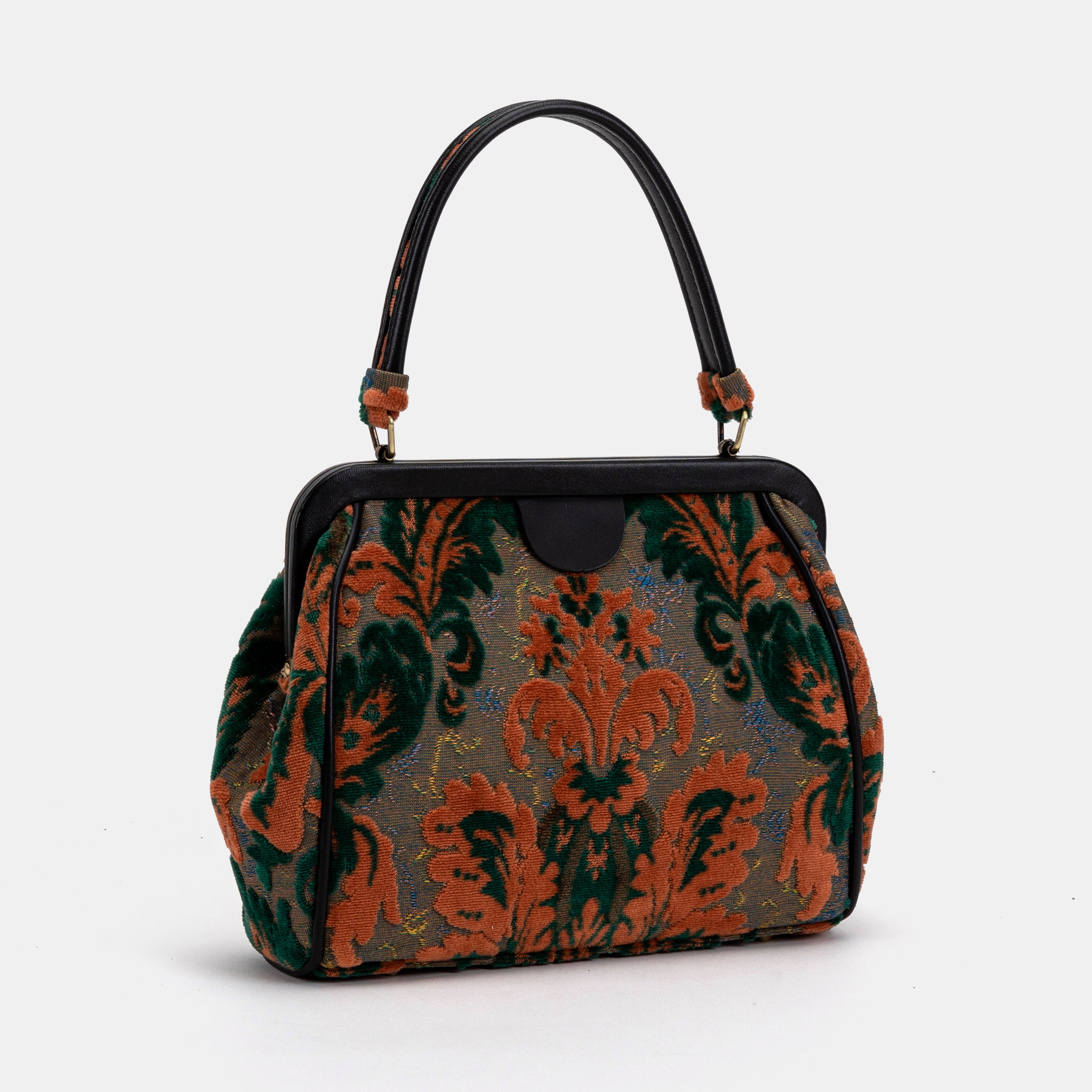 Burnout Velvet Revival Jade Alma Carpet Bag of America front side