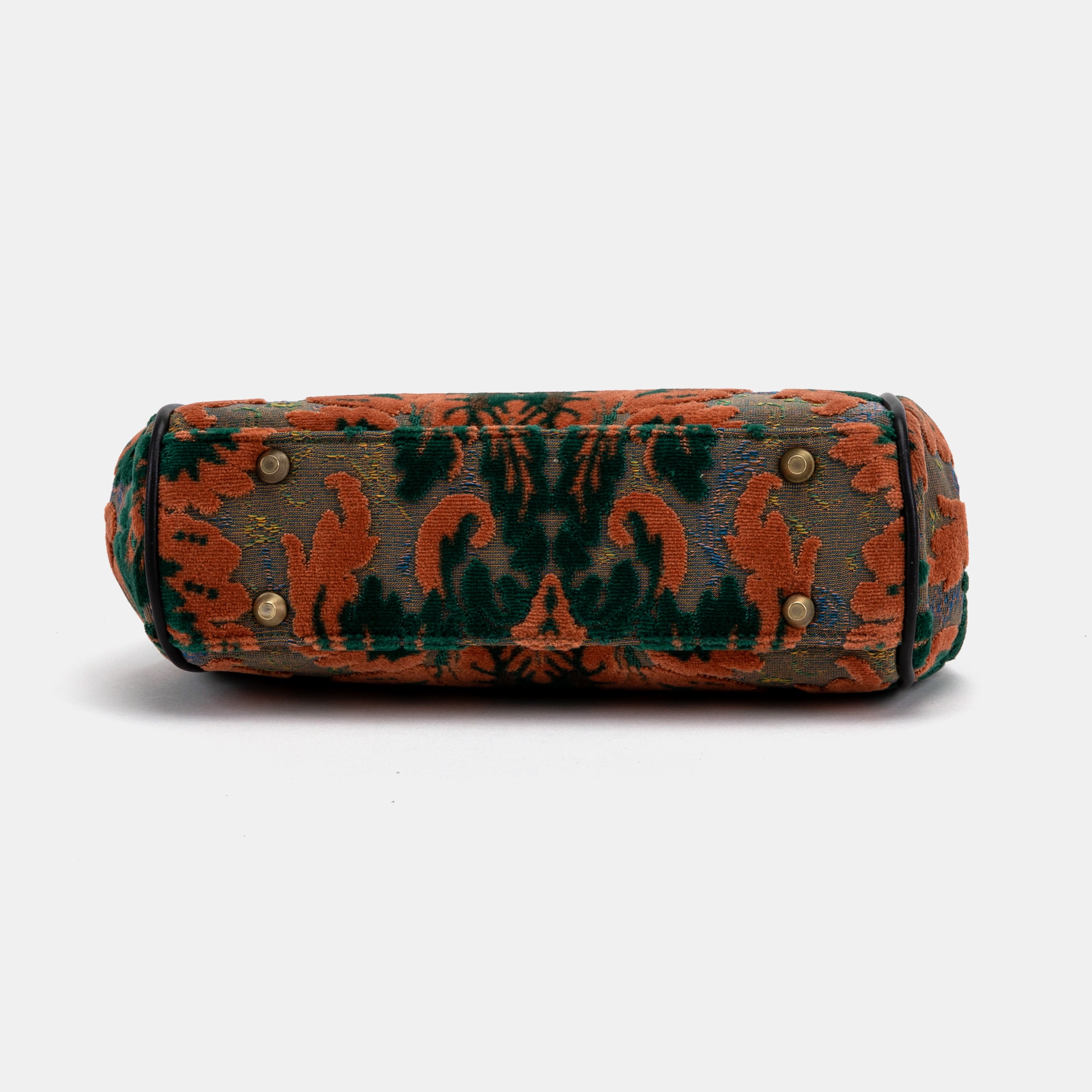Burnout Velvet Revival Jade Alma Carpet Bag of America bottom