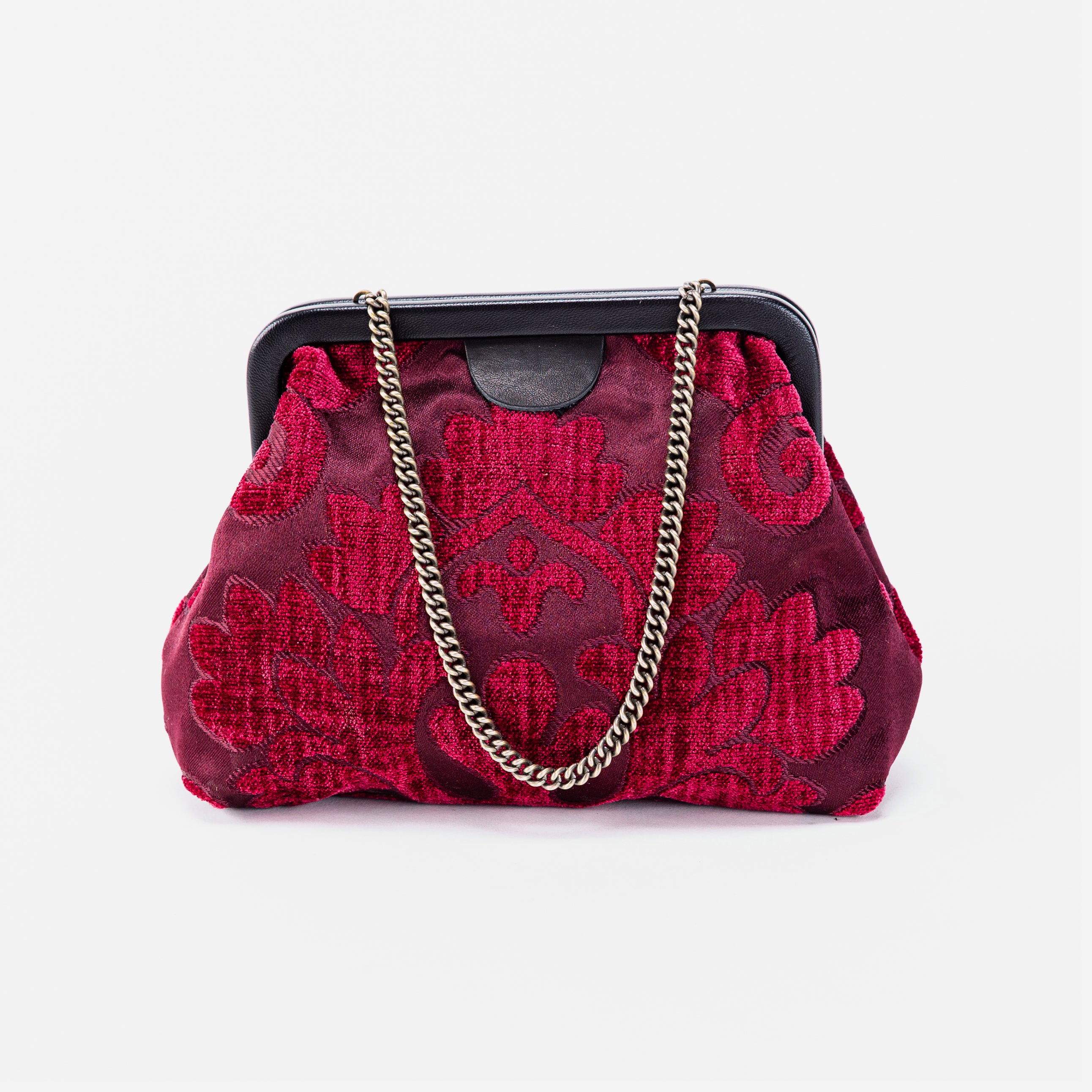 Queen Wine Alma Evening Clutch Carpet Bag main
